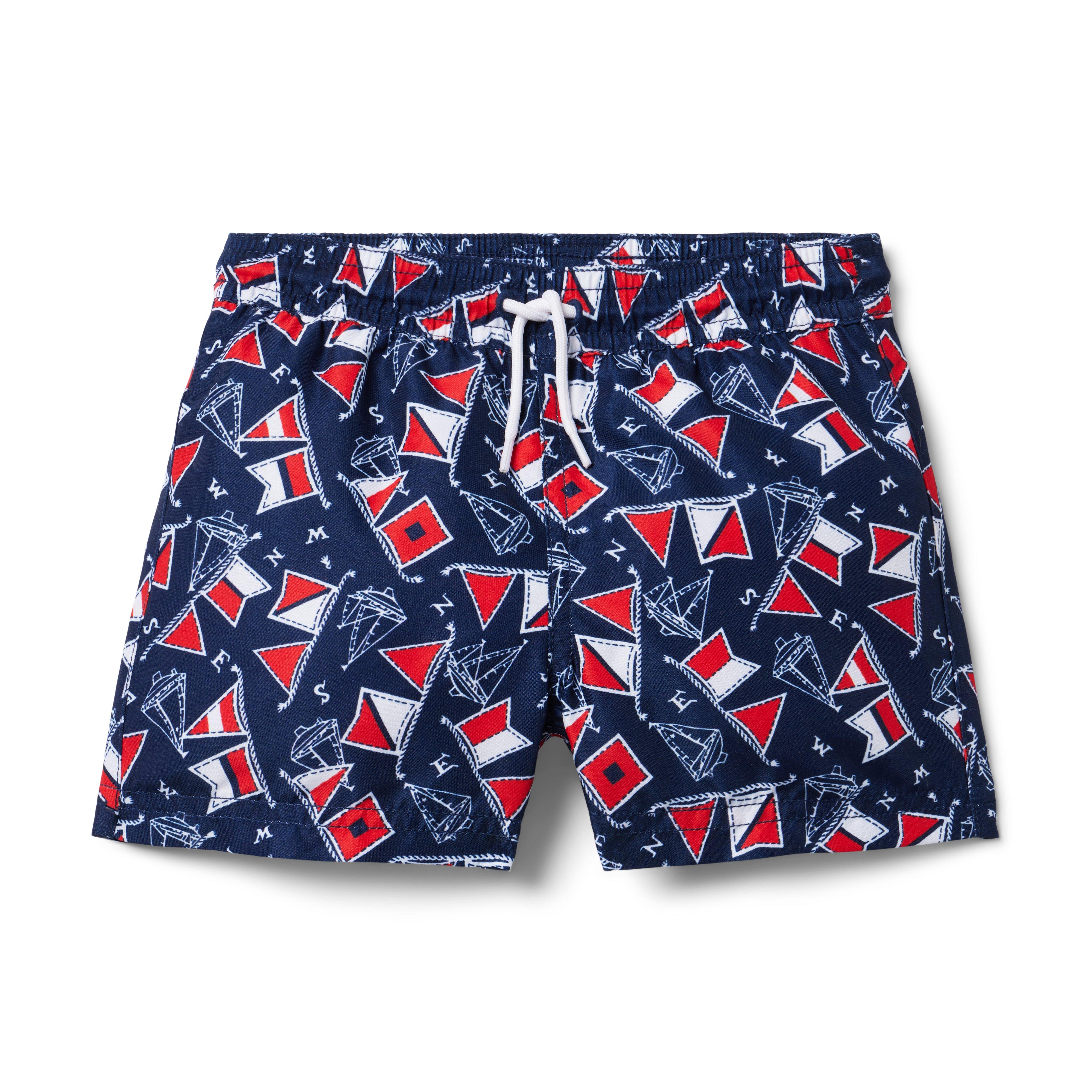 Recycled Nautical Swim Trunk image number 0