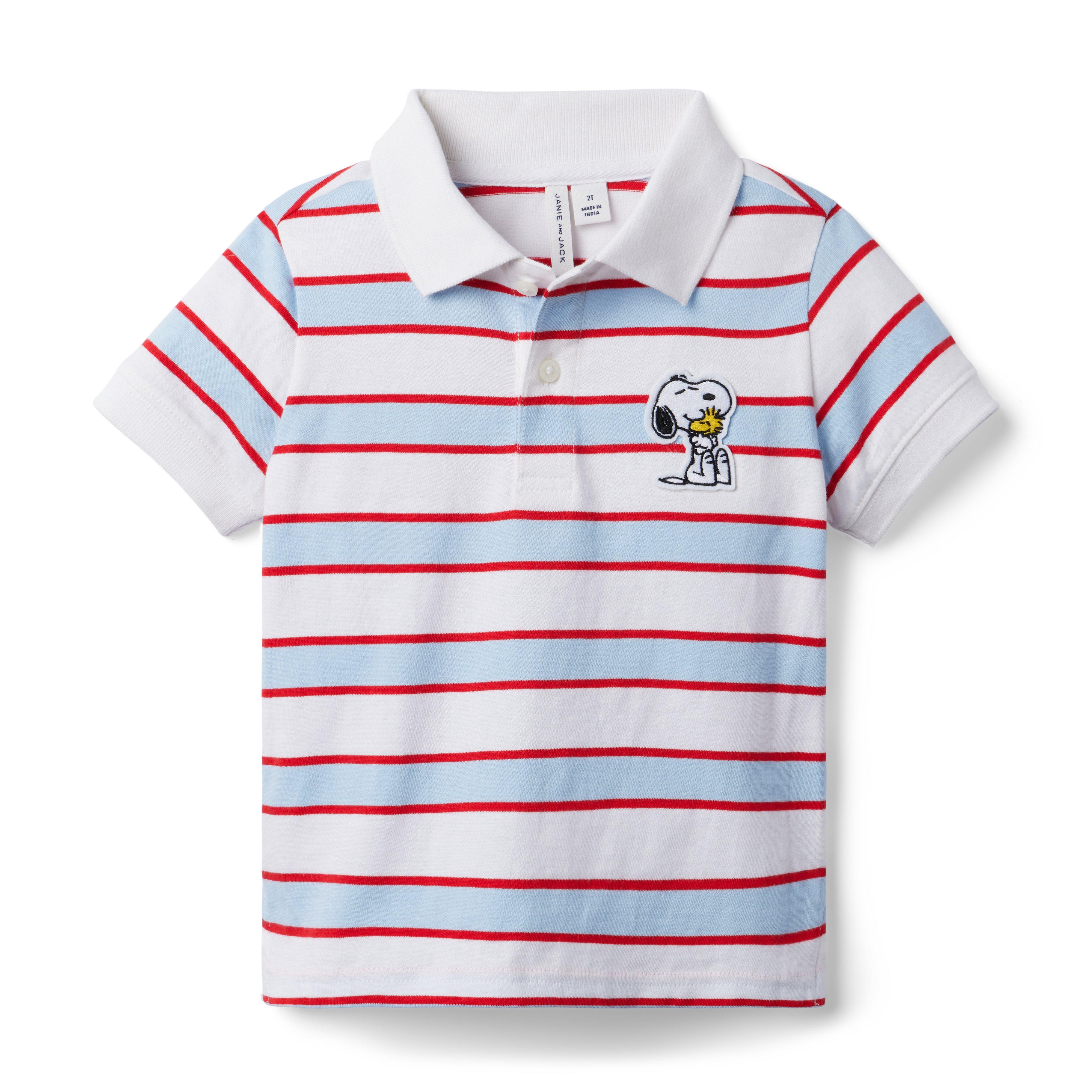 PEANUTS™ Striped Snoopy Polo image number 0