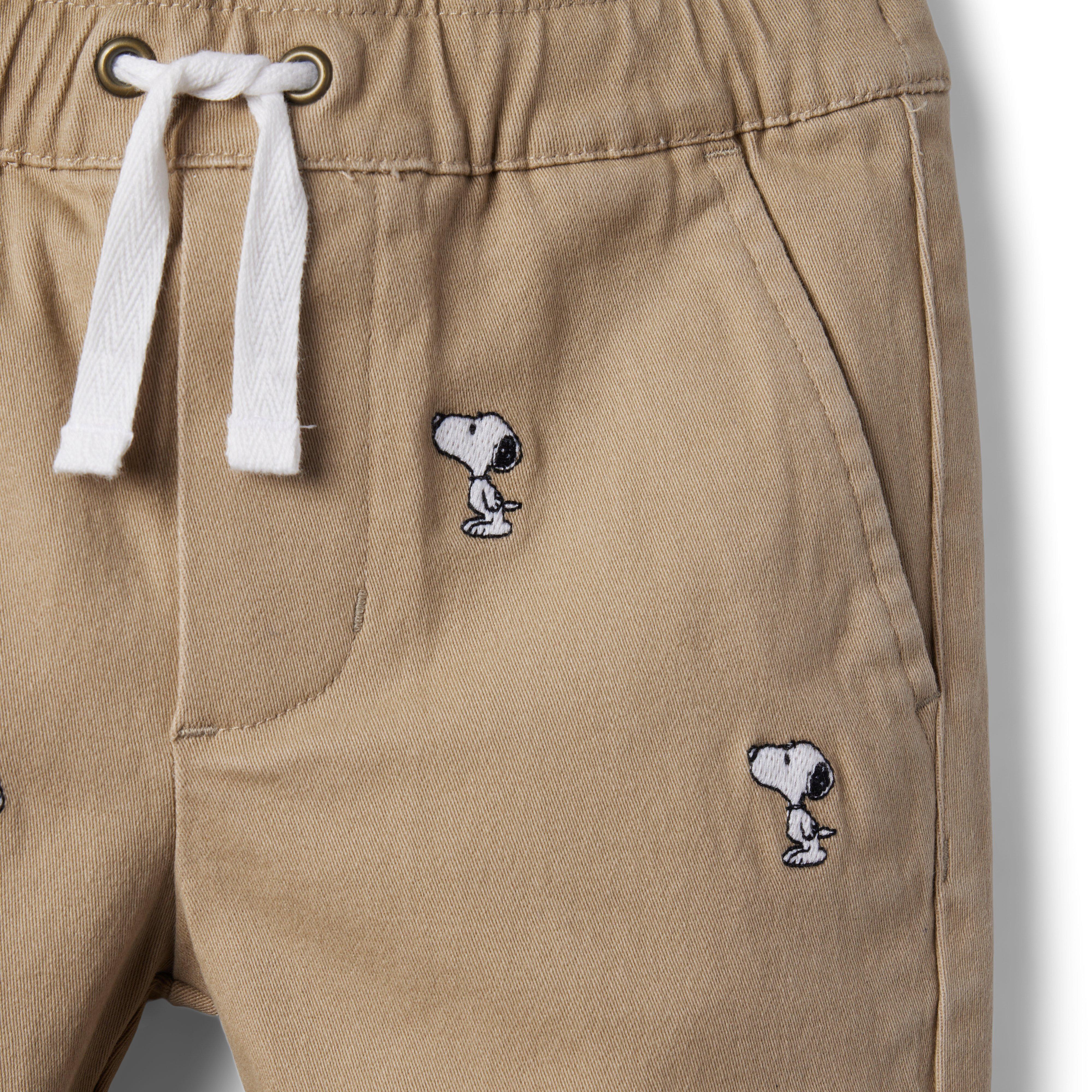 PEANUTS™ Snoopy Embroidered Twill Pant image number 2