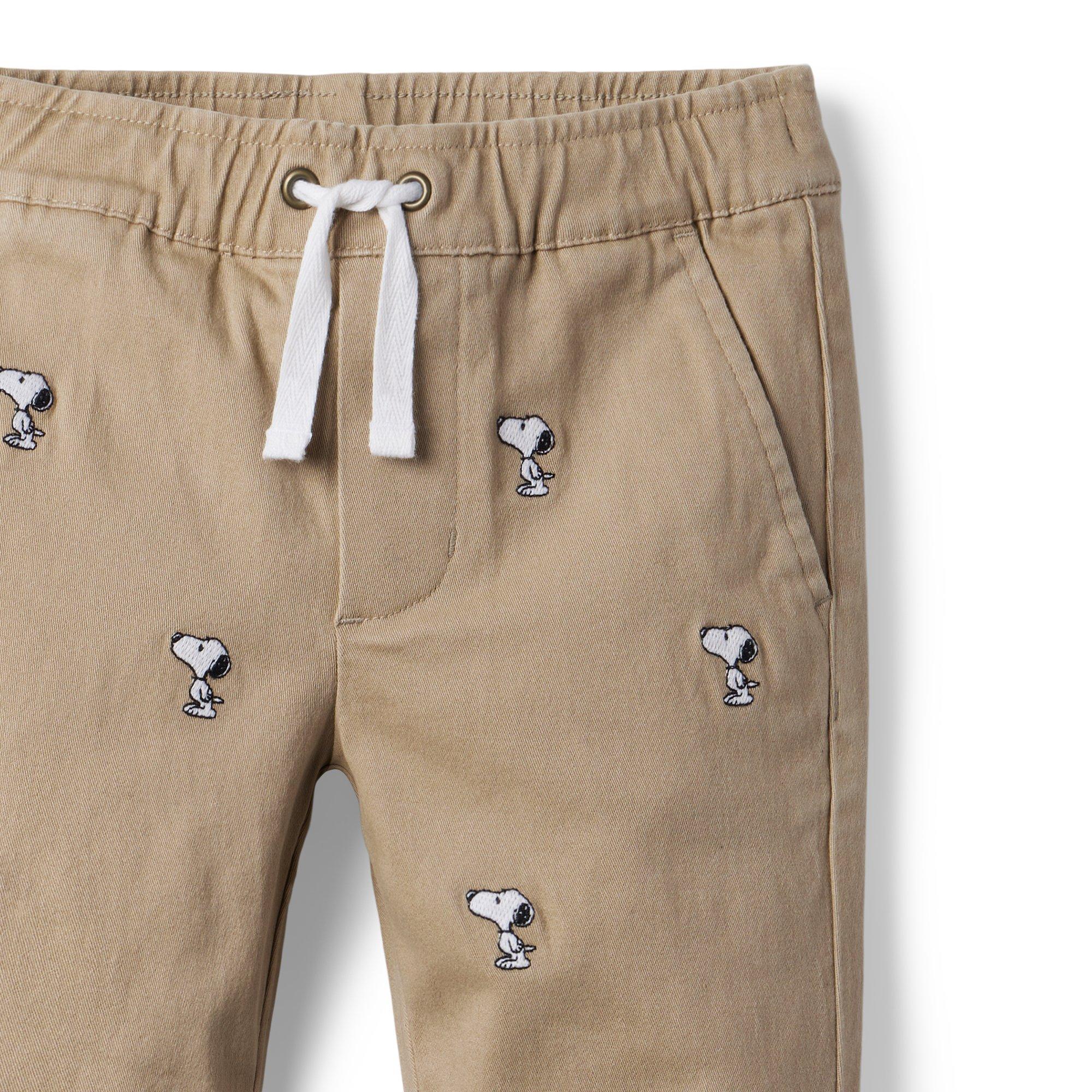 PEANUTS™ Snoopy Embroidered Twill Pant image number 3