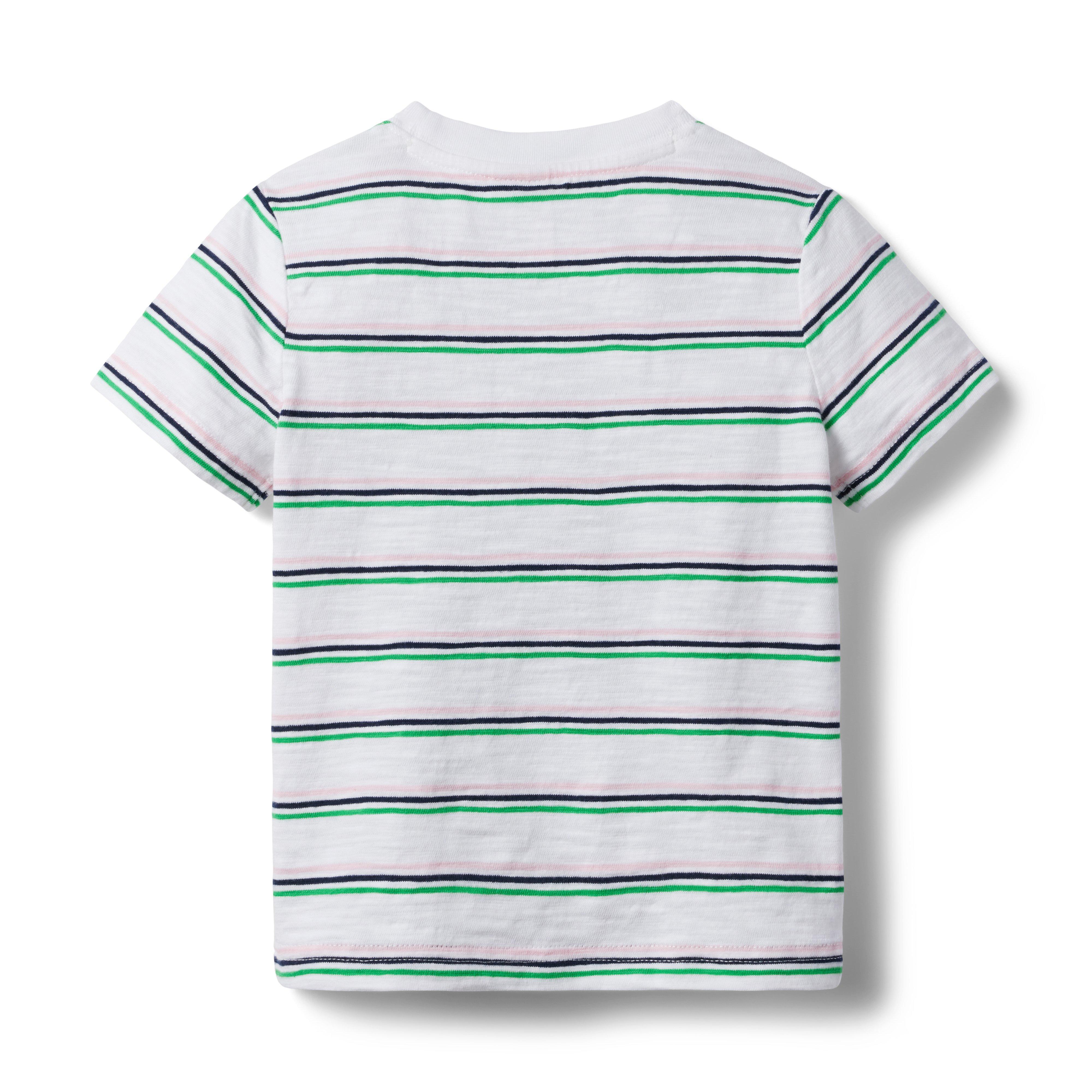 Striped Slub Pocket Tee image number 1