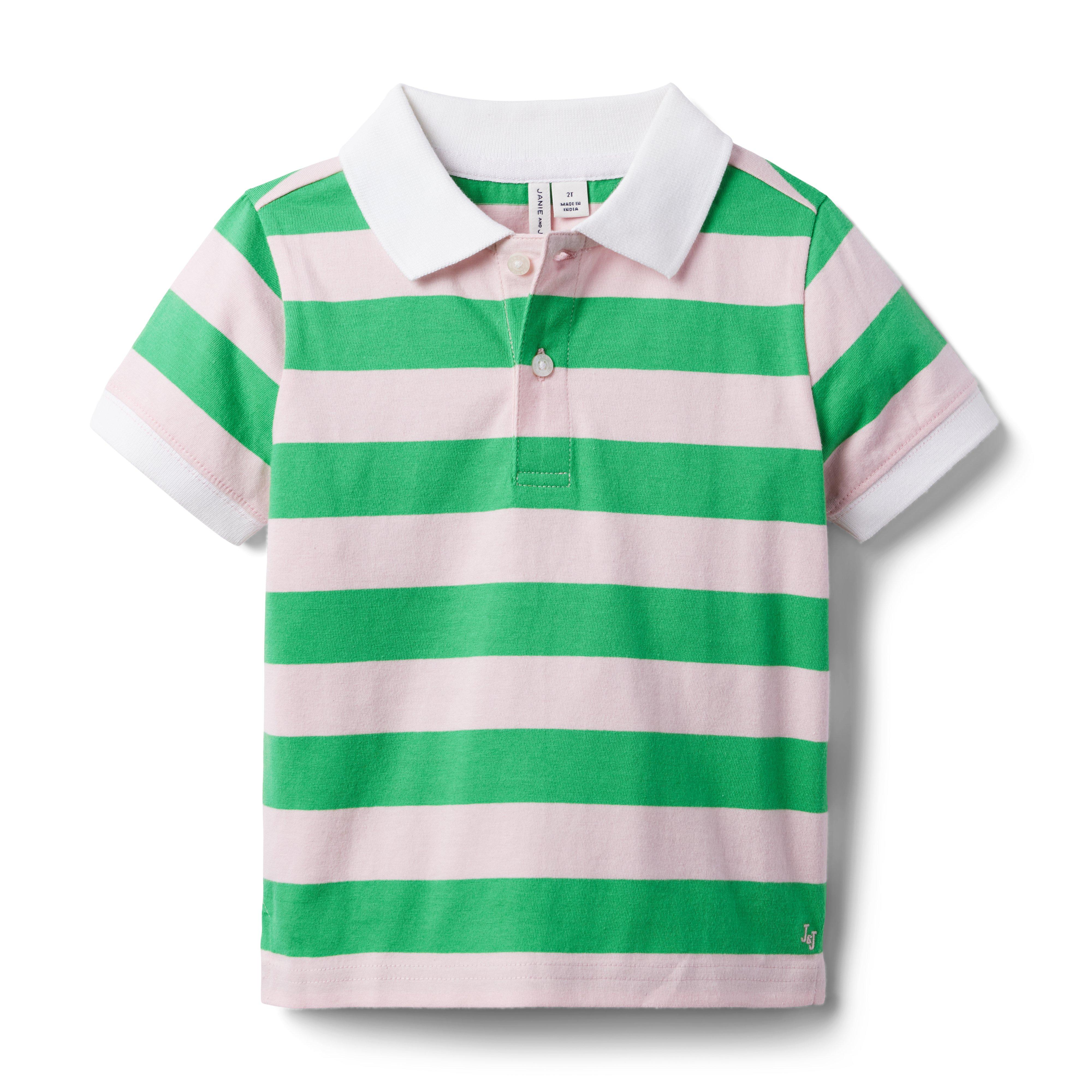 Striped Jersey Polo