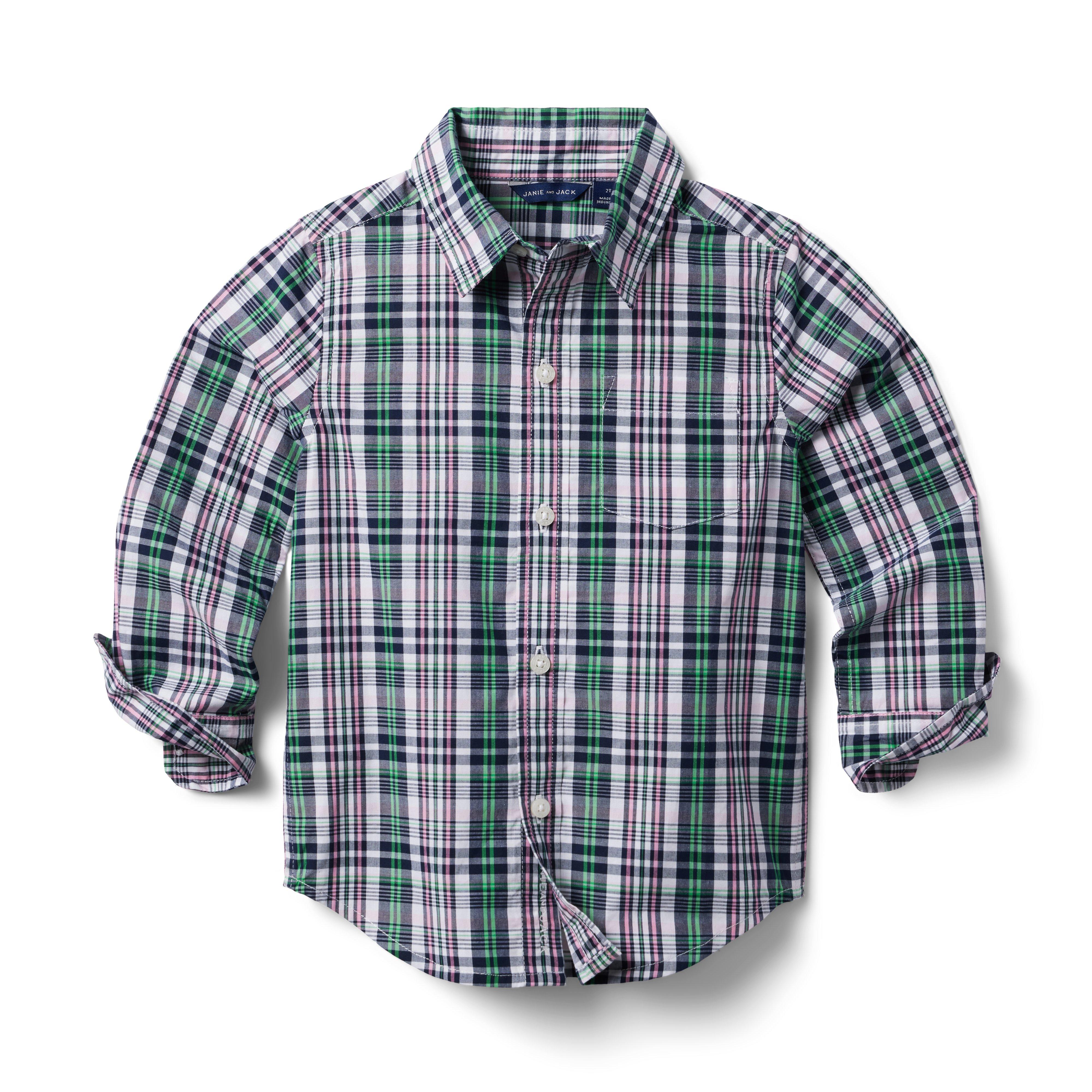 Plaid Poplin Shirt