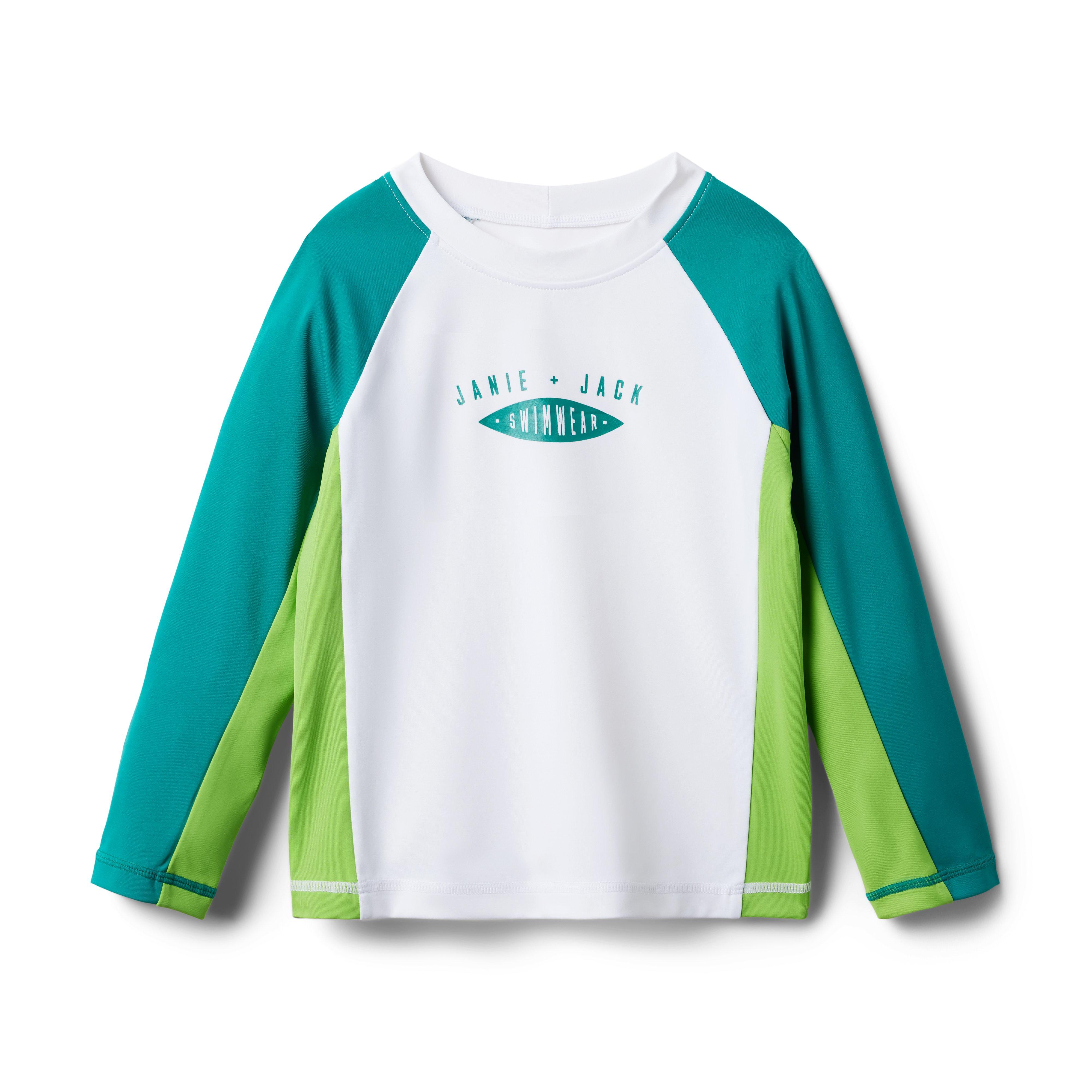 Recycled Colorblock Rash Guard image number 0