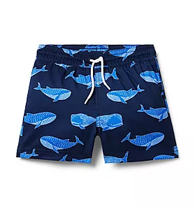 Whale Recycled Swim Trunk