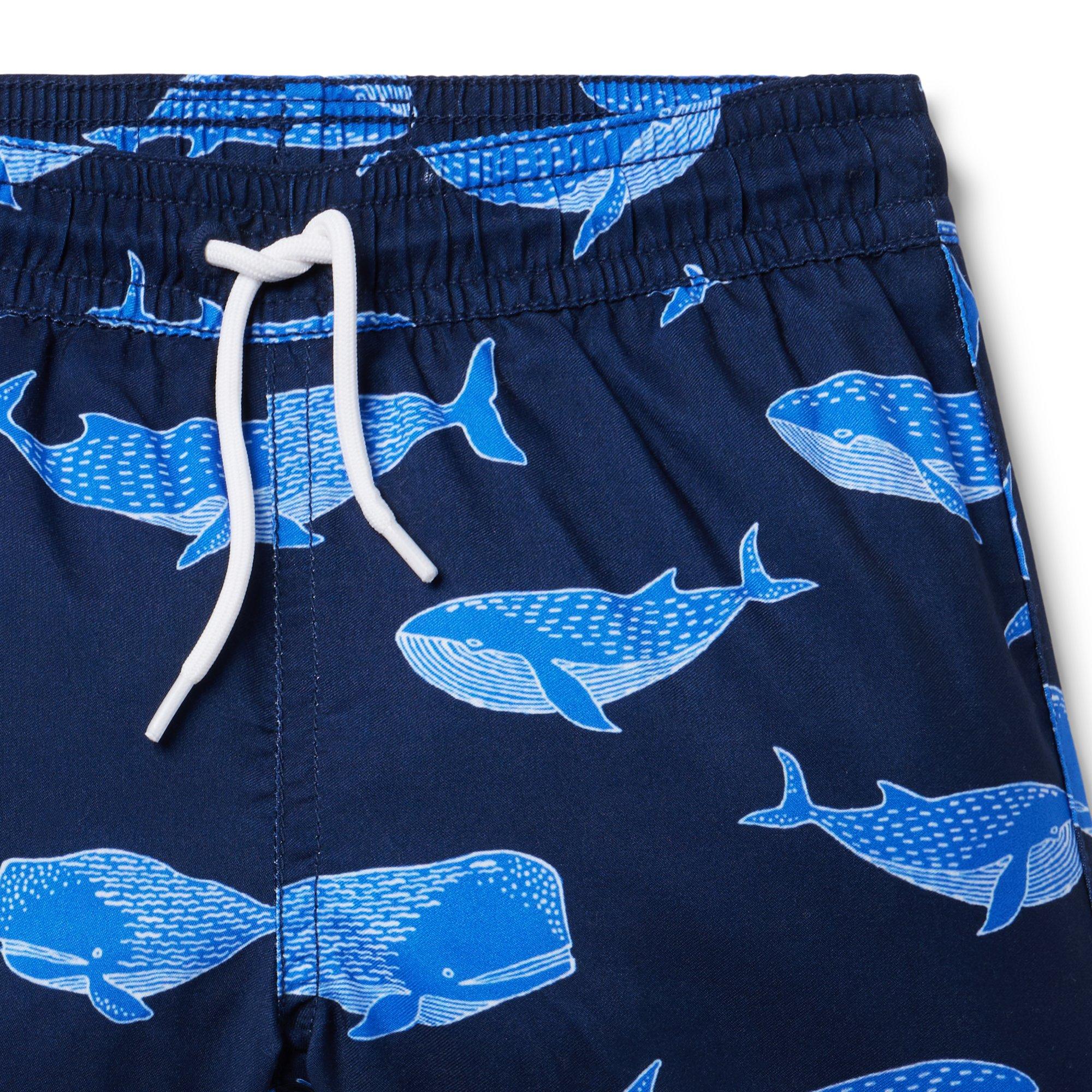 Recycled Whale Swim Trunk image number 2