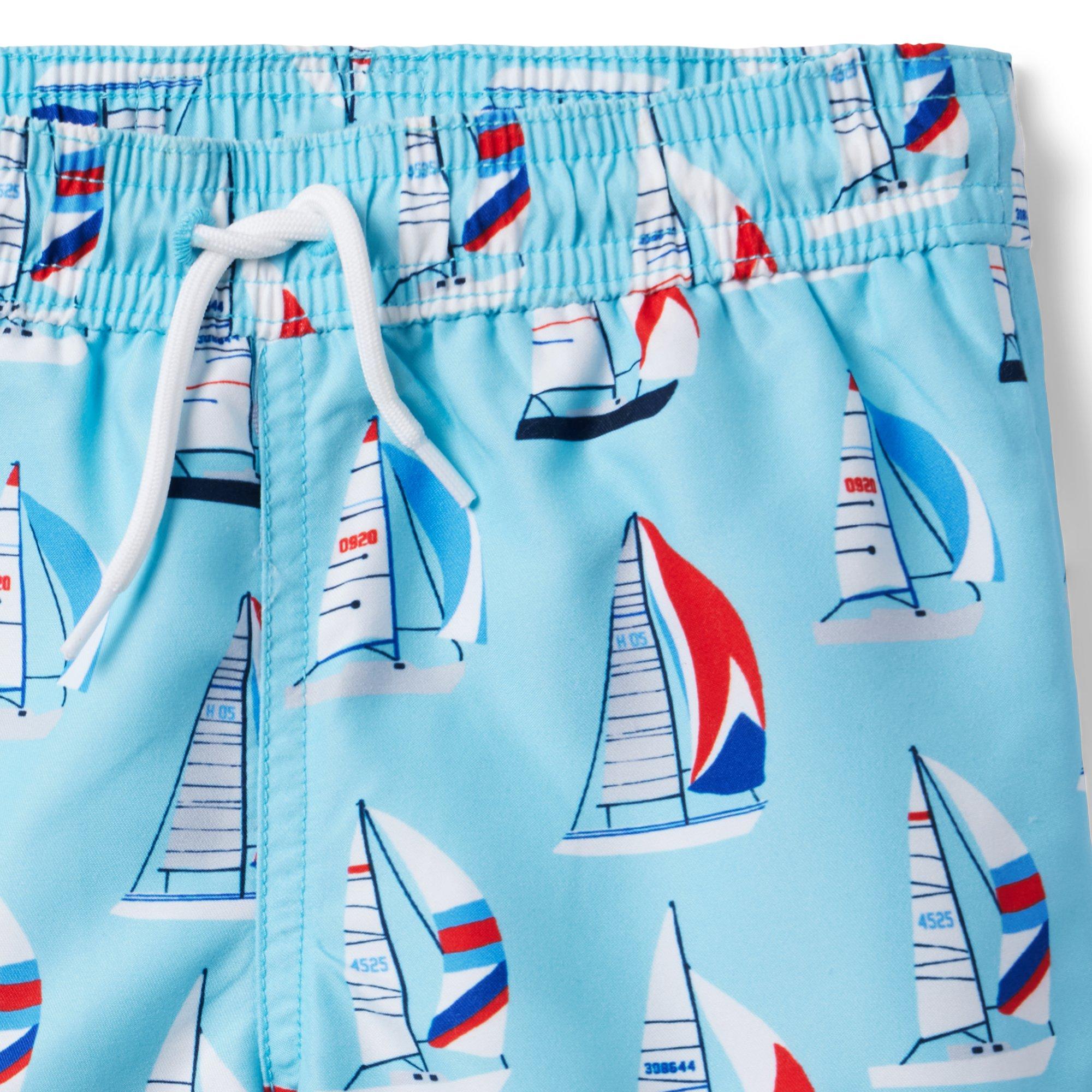Recycled Sailboat Swim Trunk image number 2