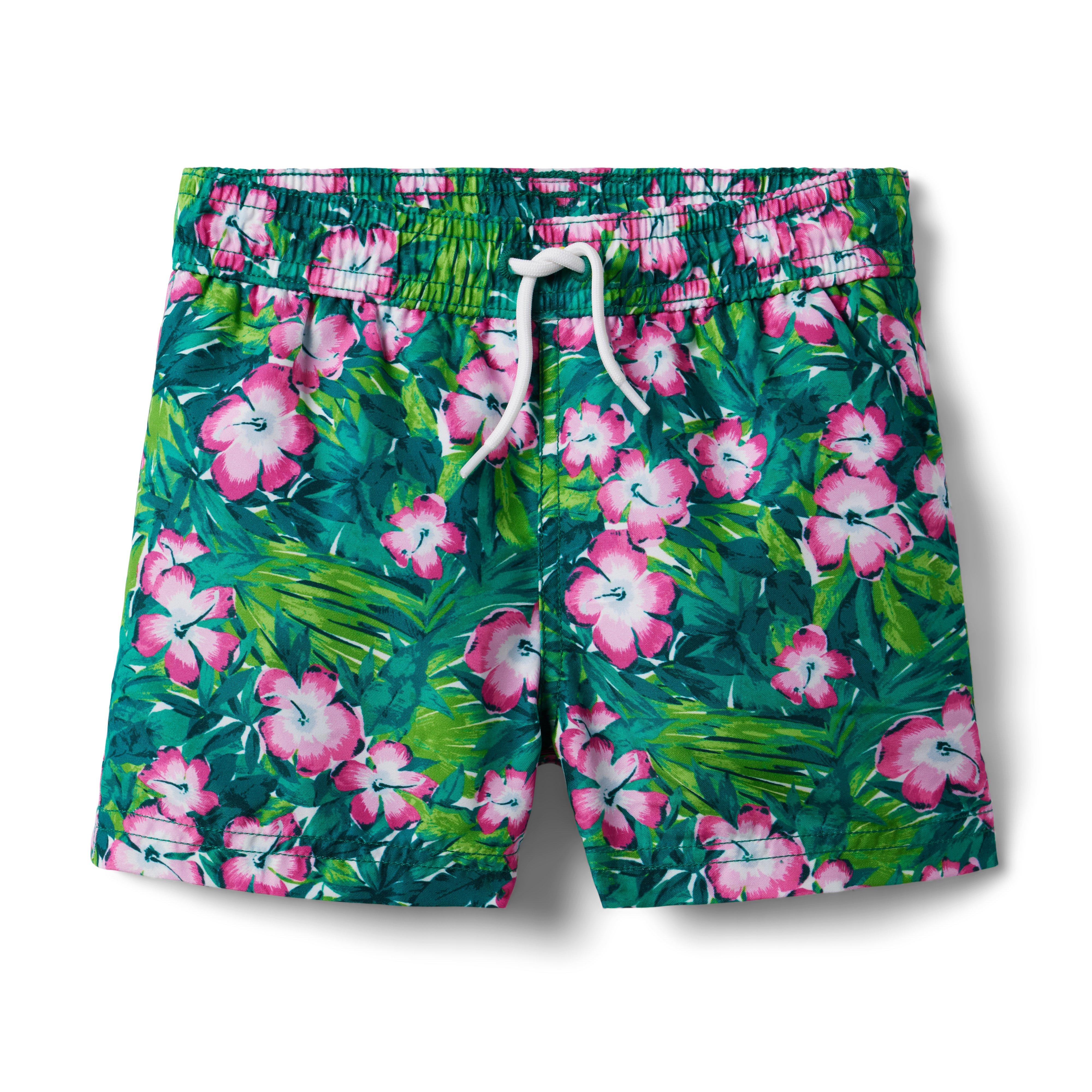 Recycled Hibiscus Swim Trunk