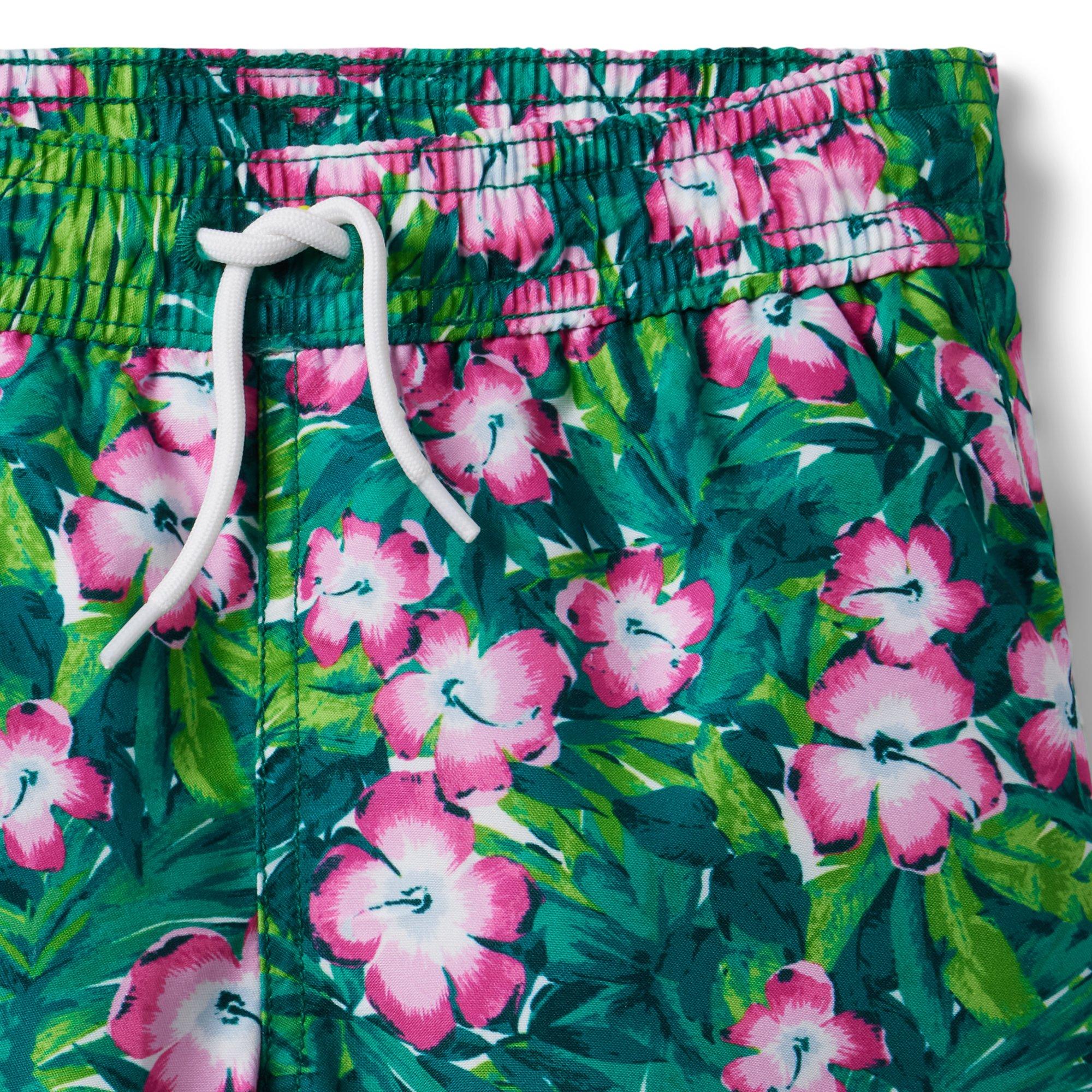 Recycled Hibiscus Swim Trunk image number 3