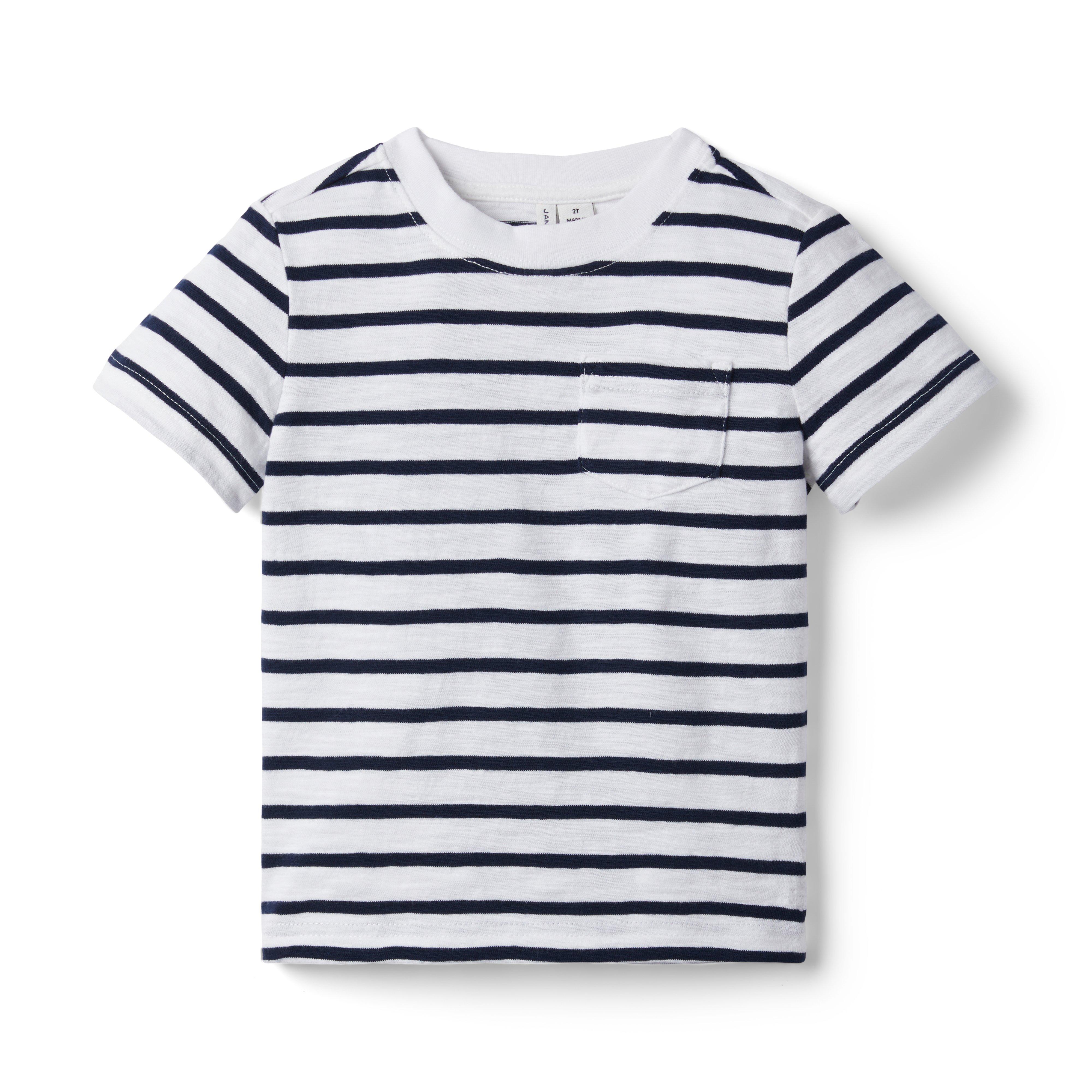 The Striped Slub Tee image number 0