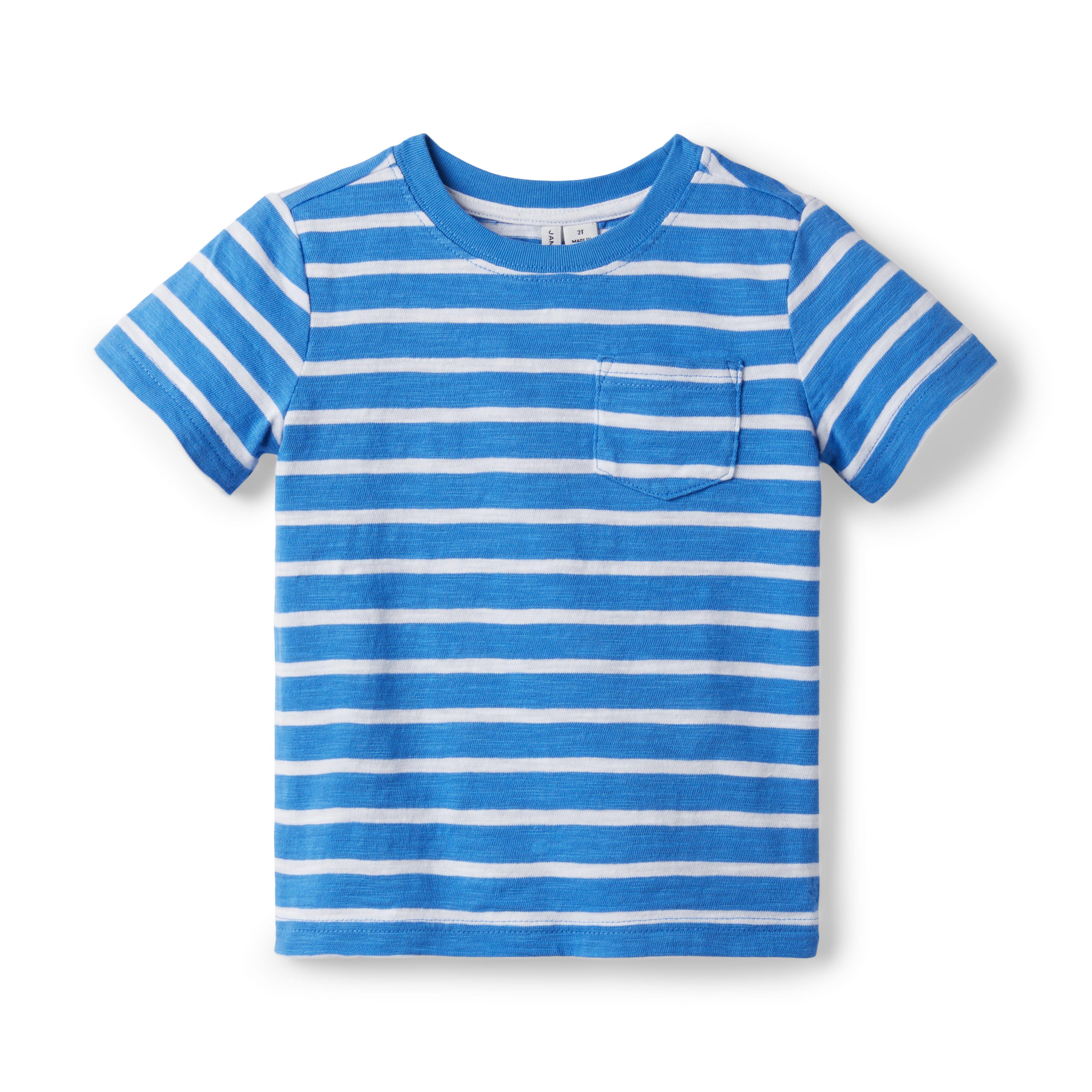 Boy Regatta Stripe The Striped Slub Tee by Janie and Jack