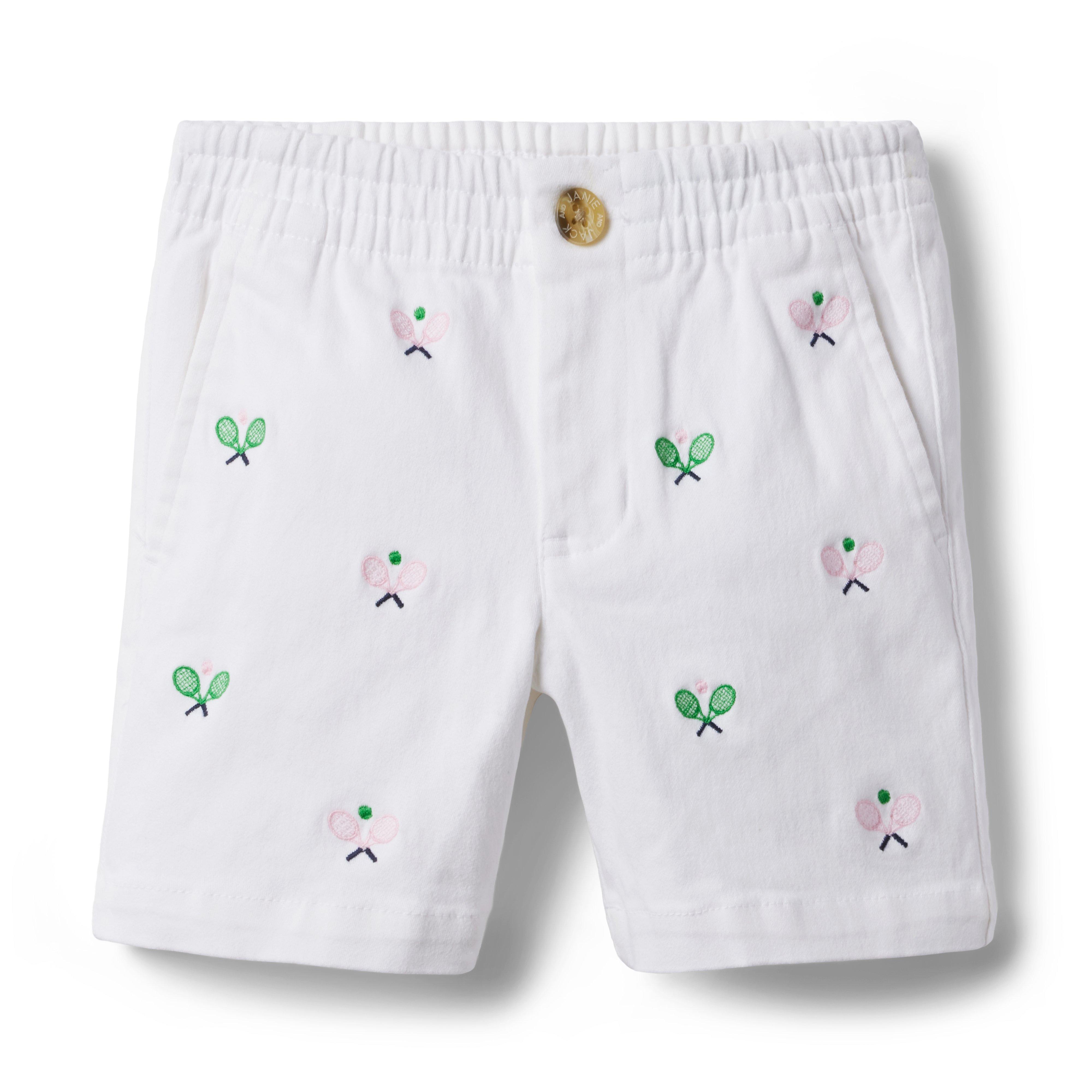 Embroidered Twill Pull-On Short image number 0