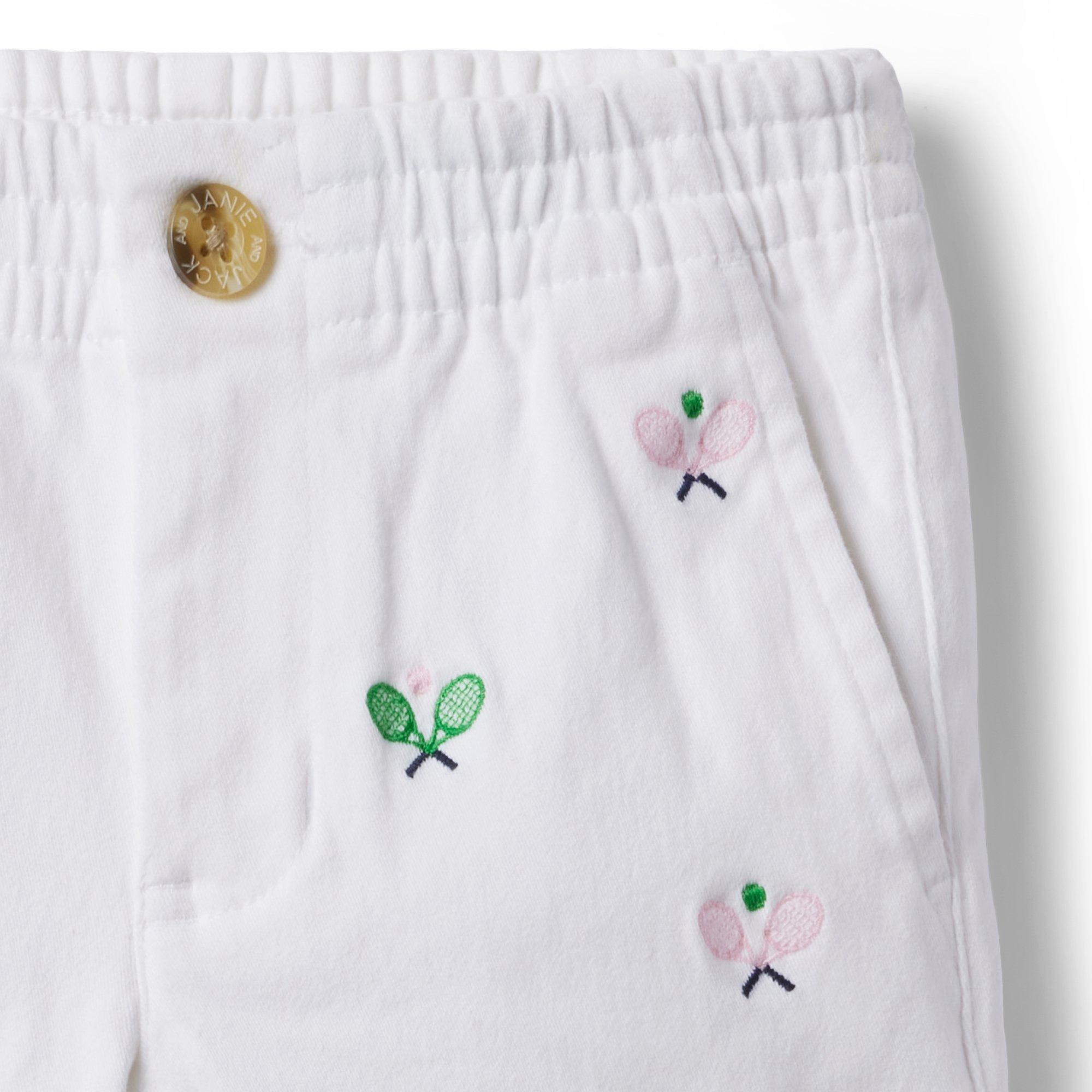 Embroidered Twill Pull-On Short image number 3