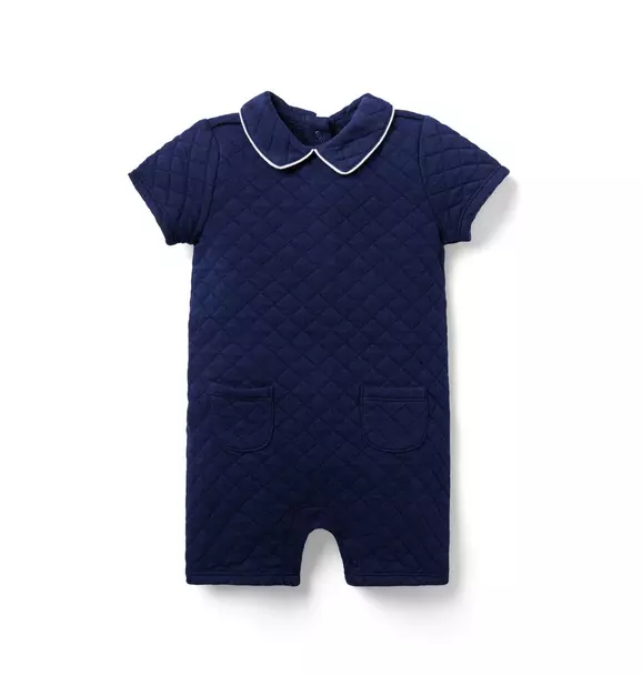 Baby Quilted Collar Romper