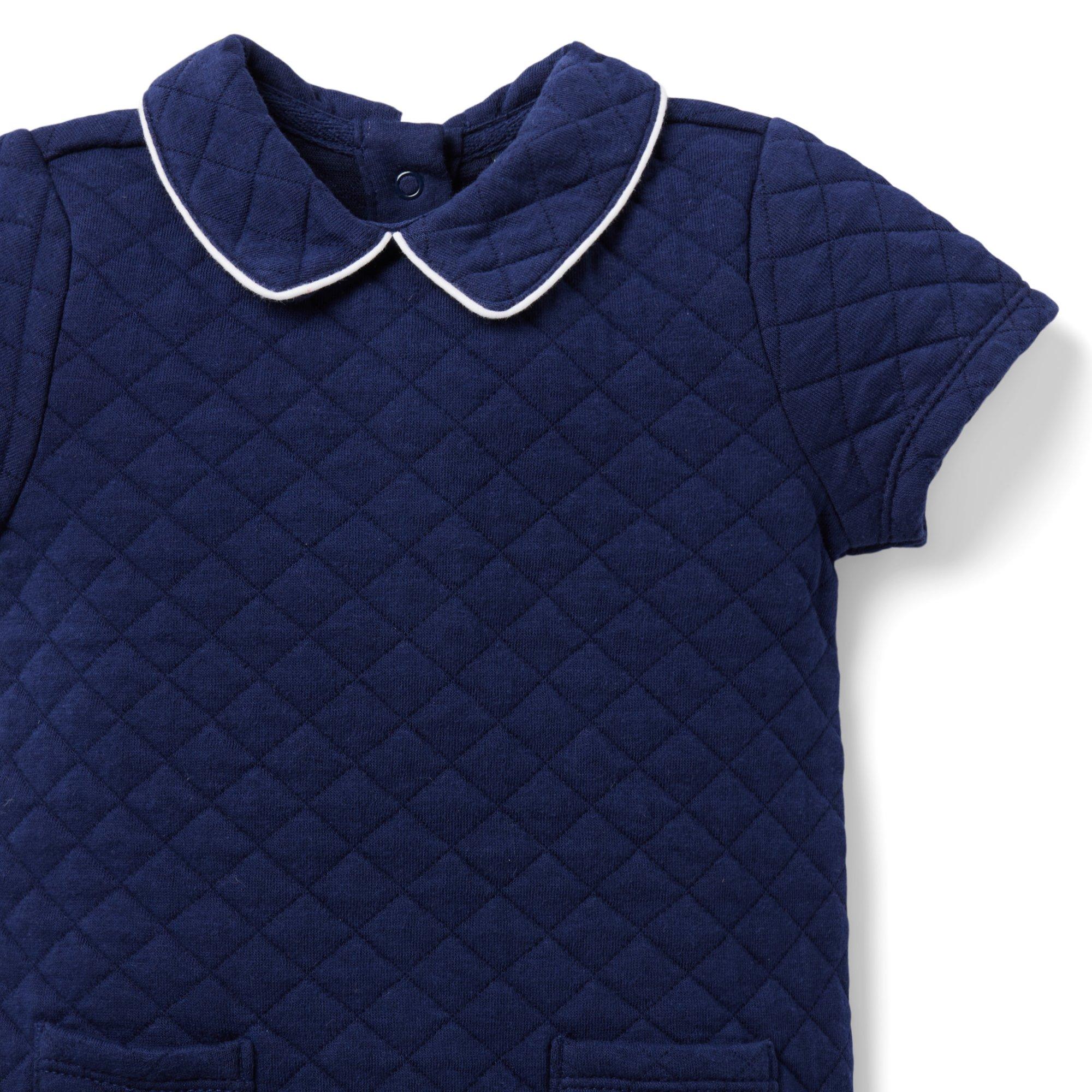 Baby Quilted Collar Romper image number 3