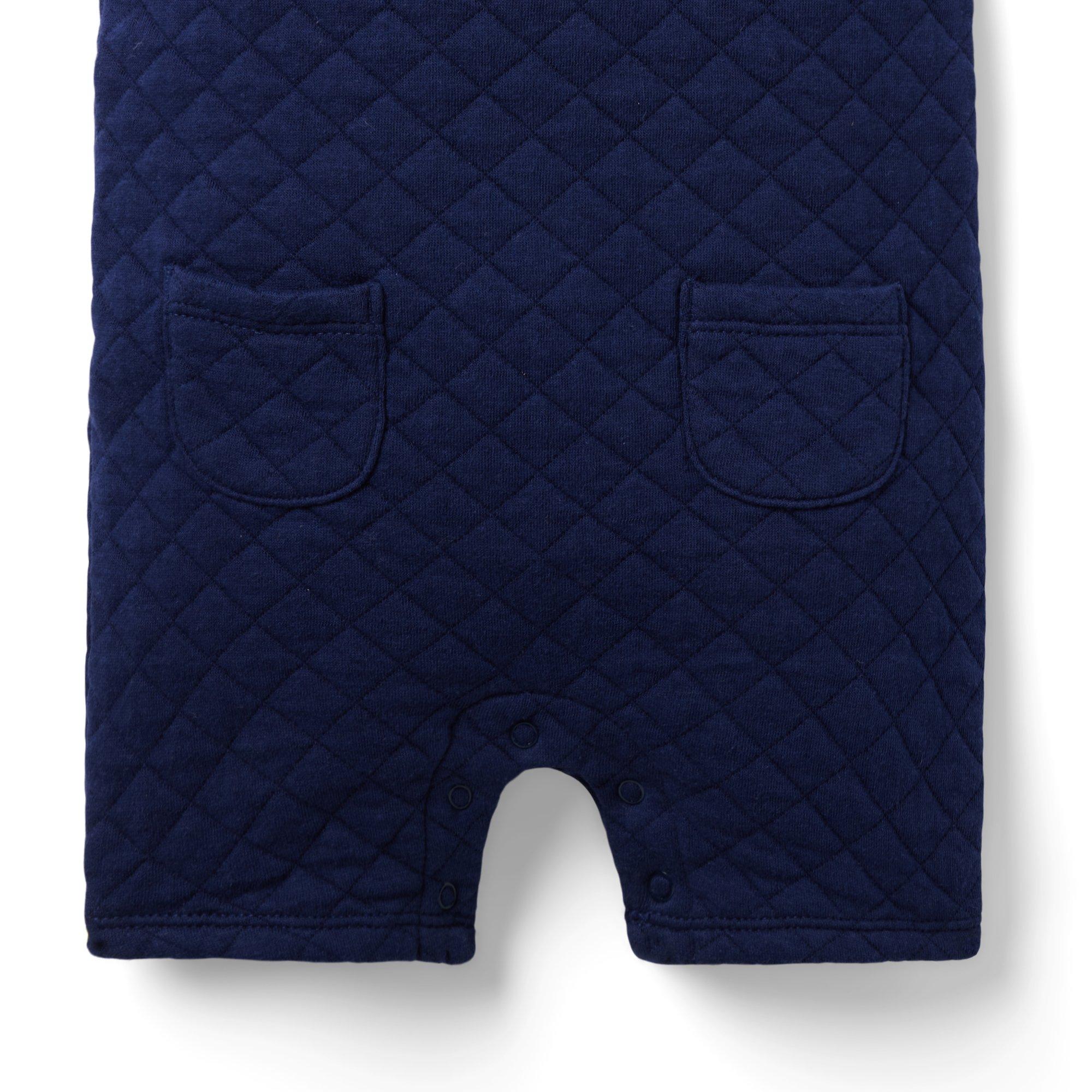 Baby Quilted Collar Romper image number 4