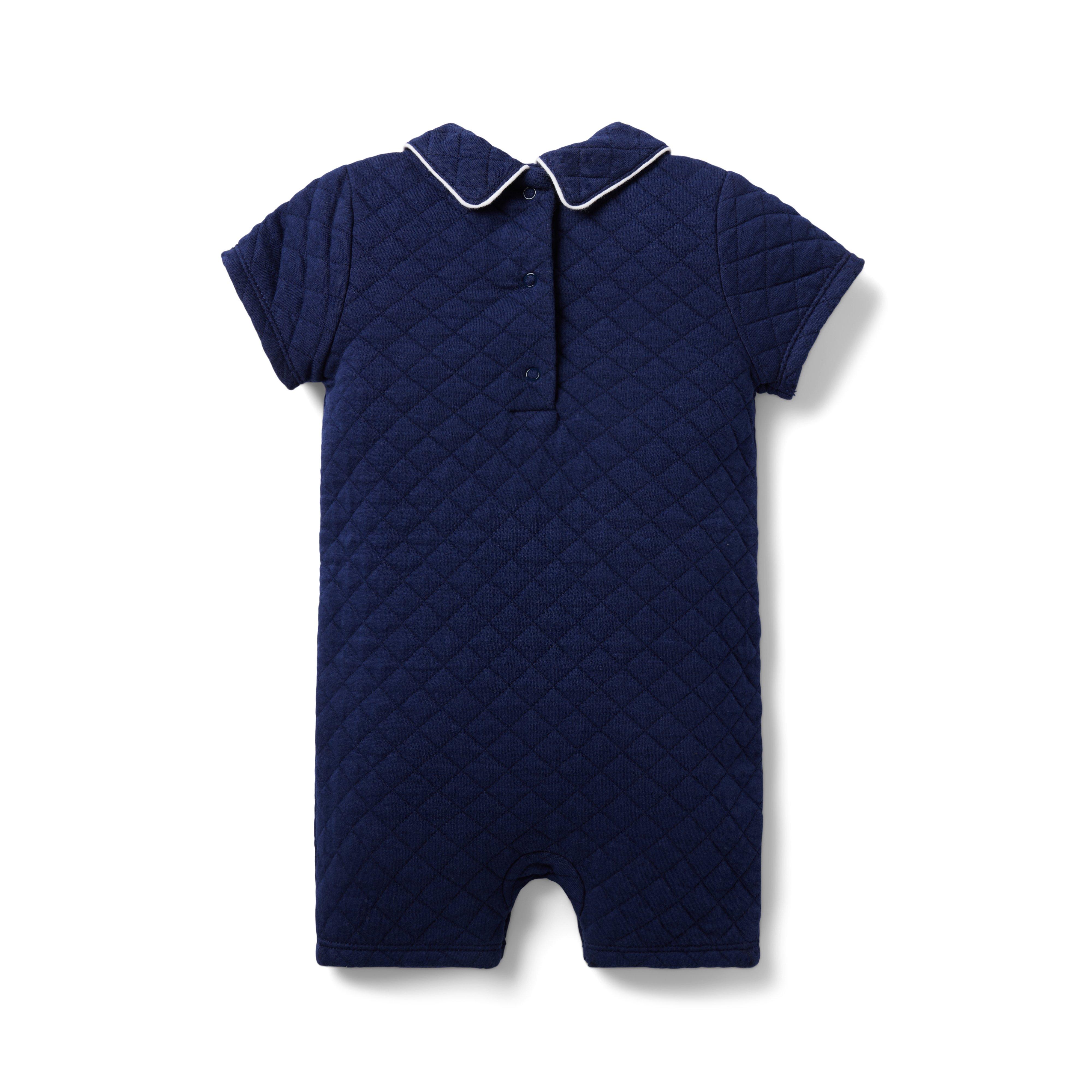 Baby Quilted Collar Romper image number 1
