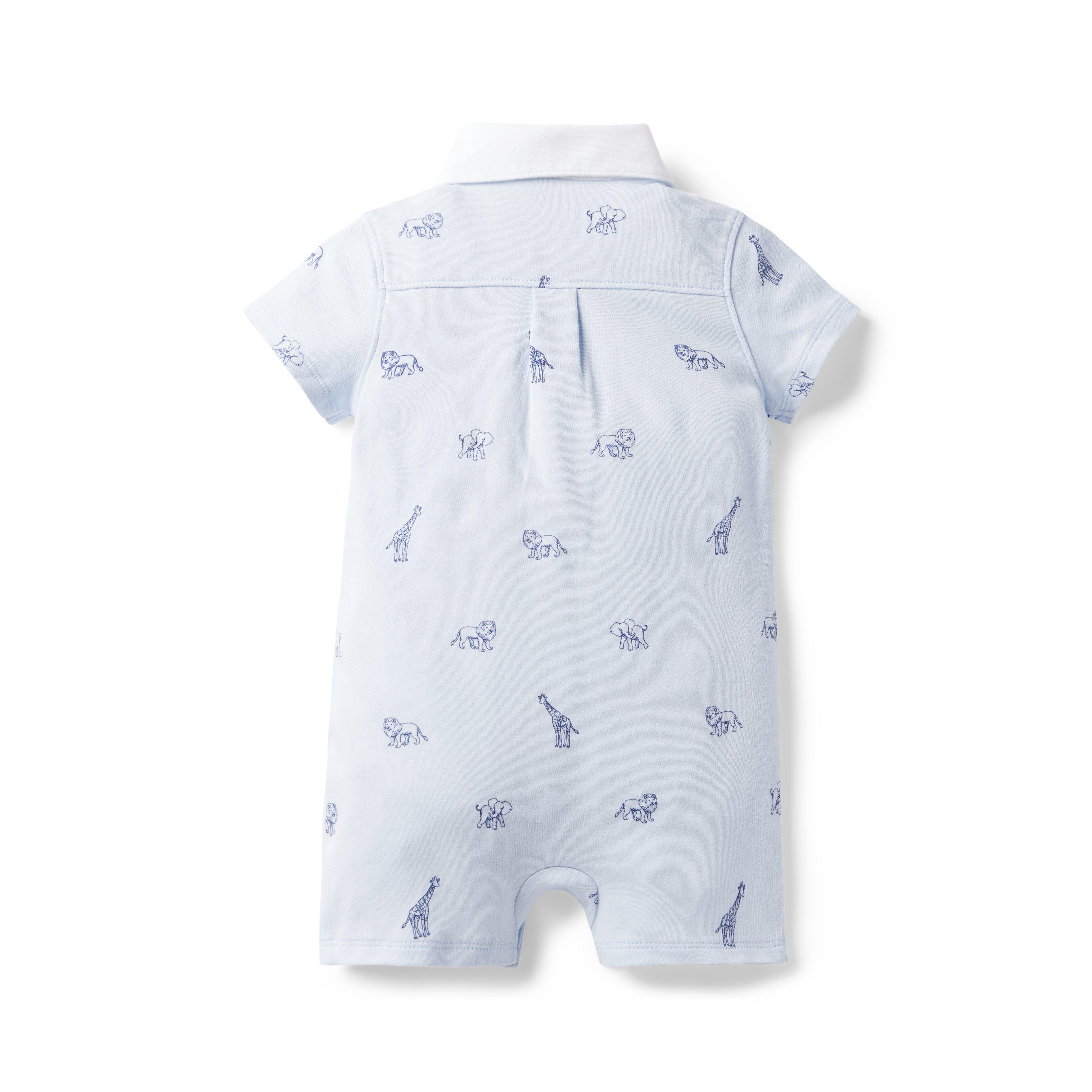 Baby Safari Collared Romper image number 1