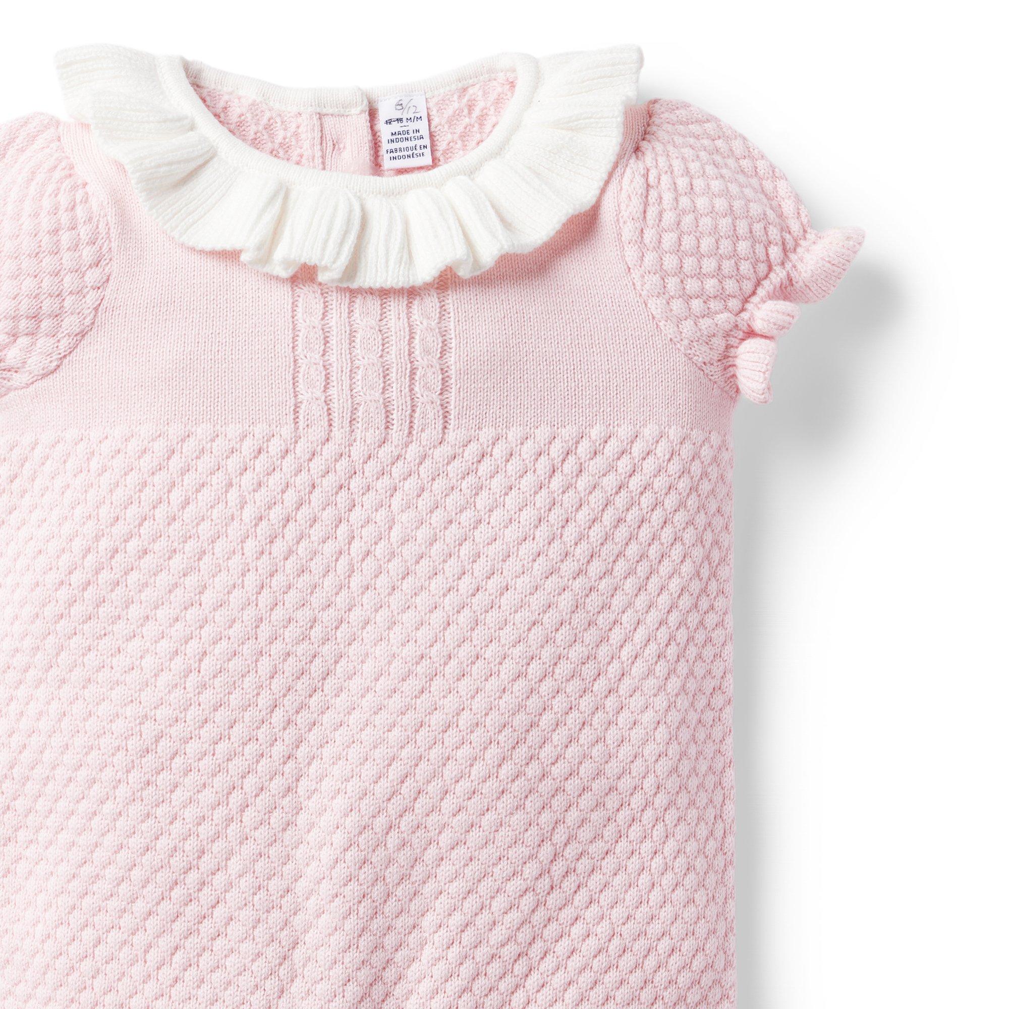 Baby Ruffle Collar Sweater One-Piece image number 3