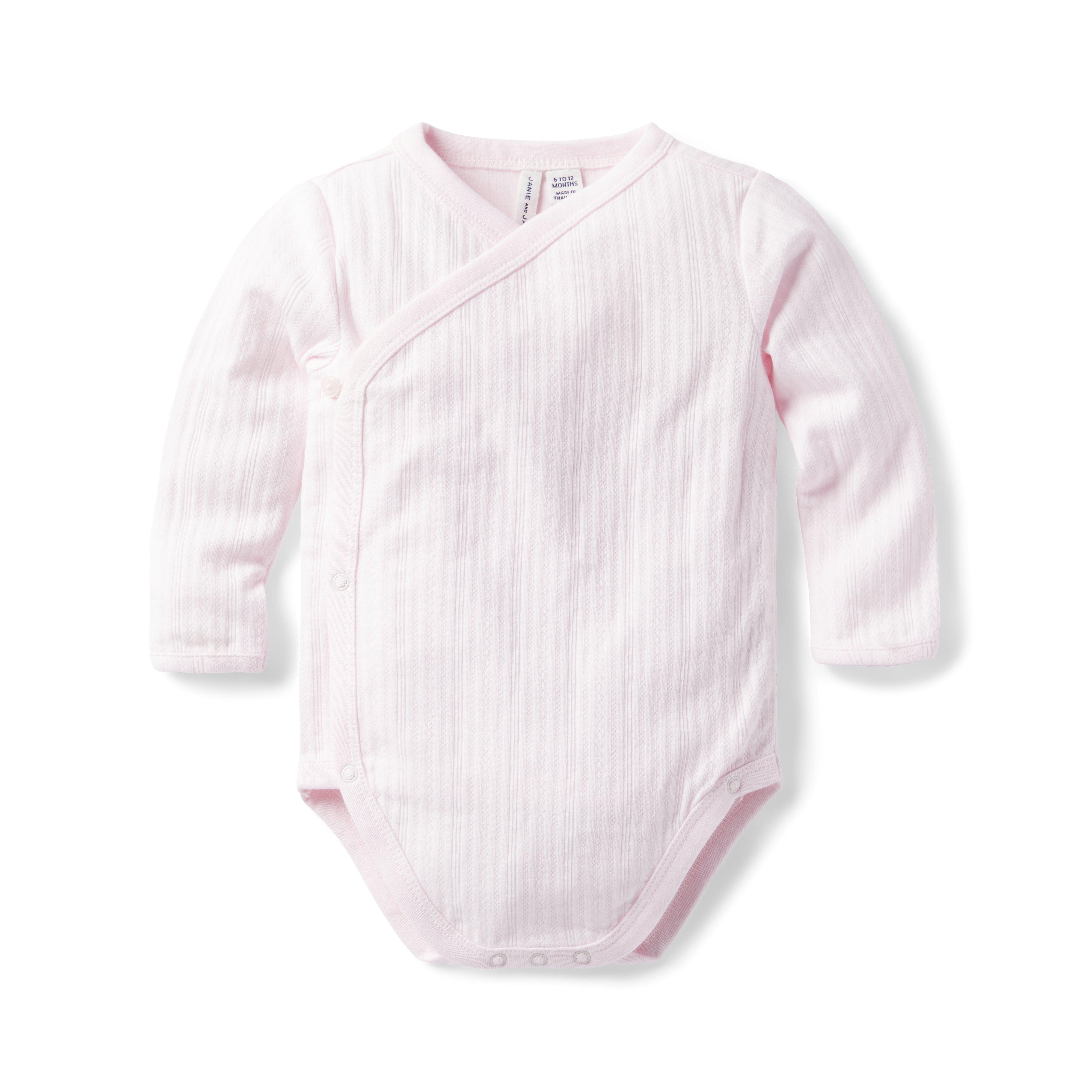 Baby Pointelle Wrap Bodysuit