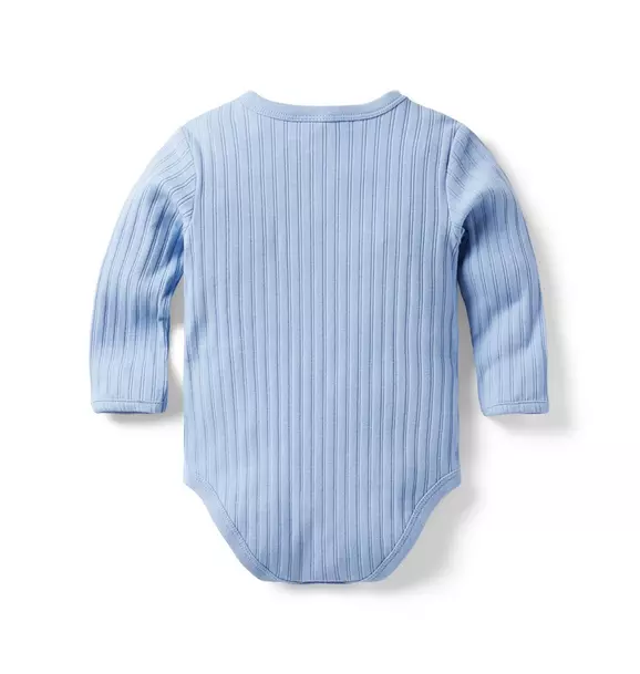 Baby Ribbed Wrap Bodysuit image number 1