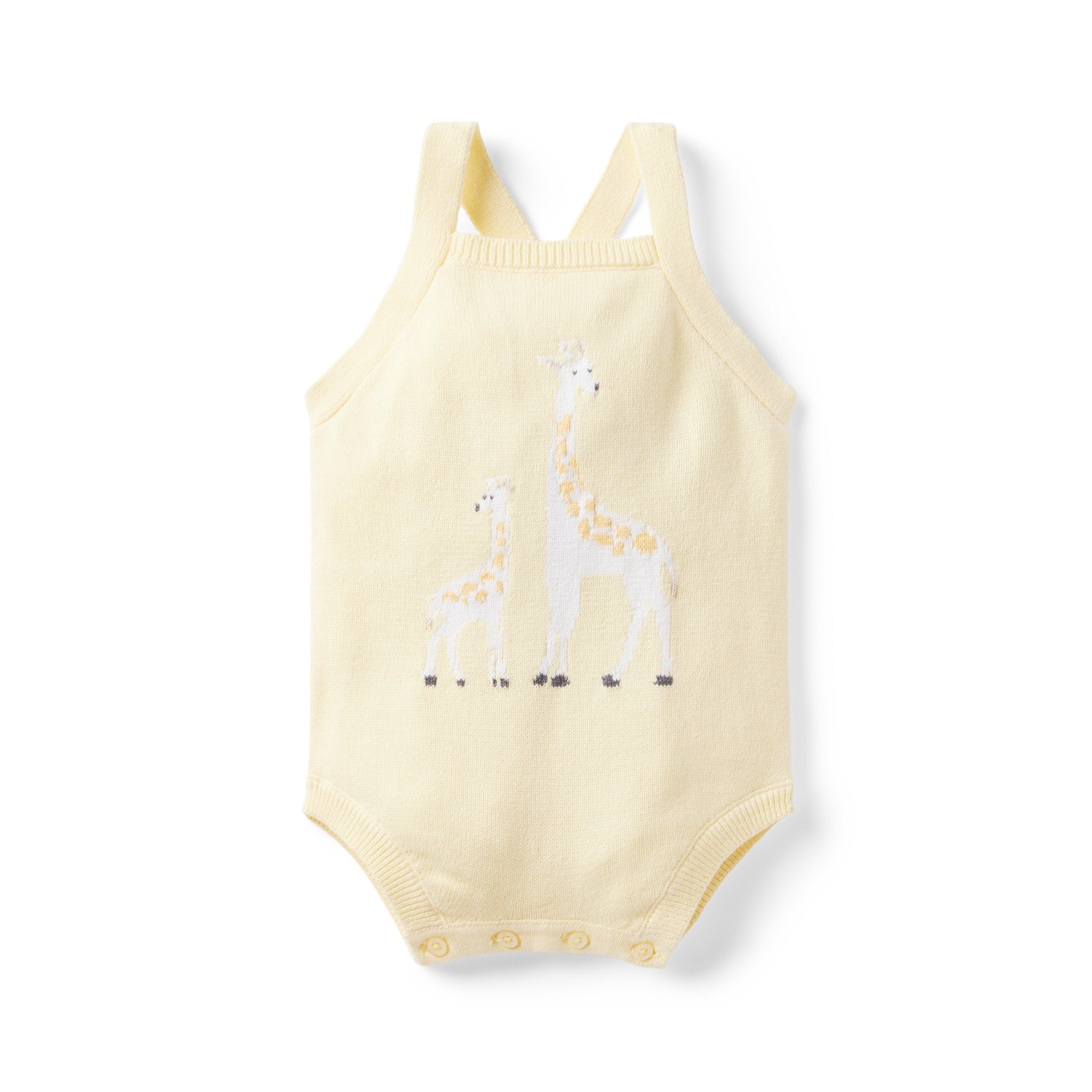 Baby Giraffe Sweater Romper image number 0