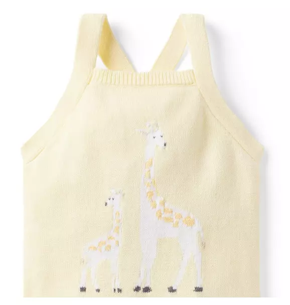 Baby Giraffe Sweater Romper image number 2