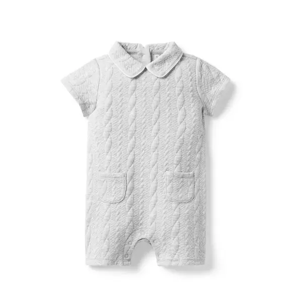 Baby Cable Jacquard Romper