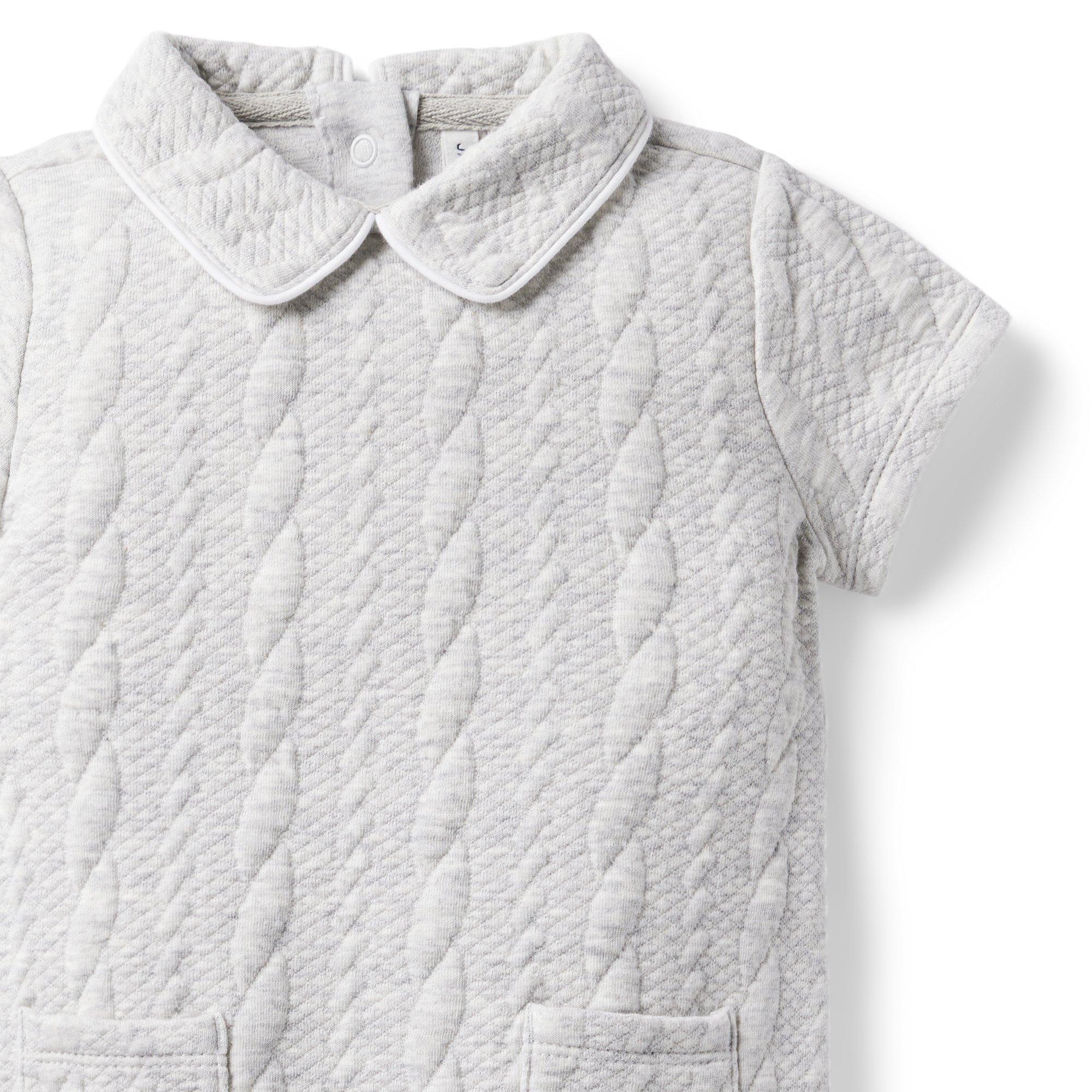 Baby Cable Jacquard Romper image number 3