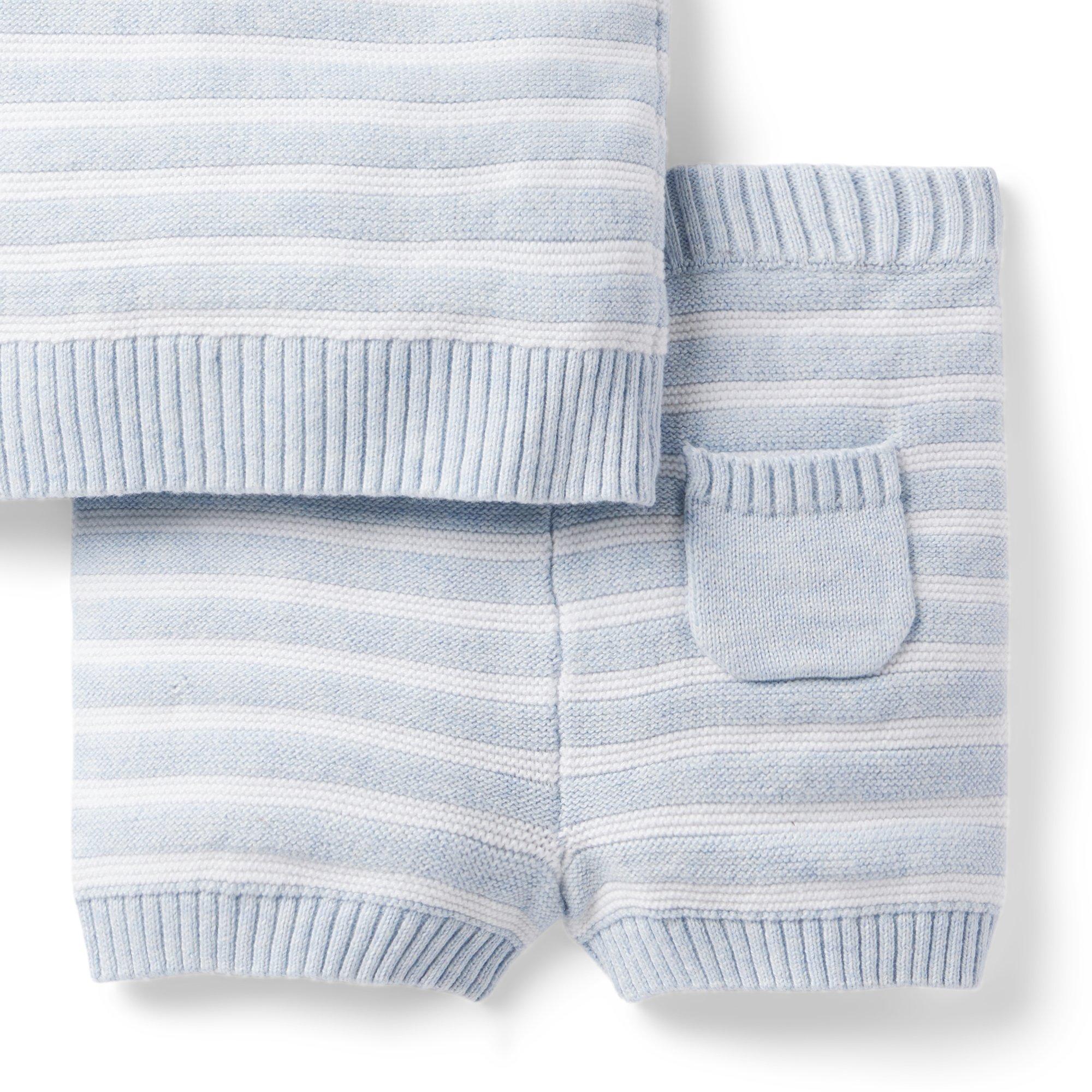 Baby Striped Sweater Matching Set image number 3
