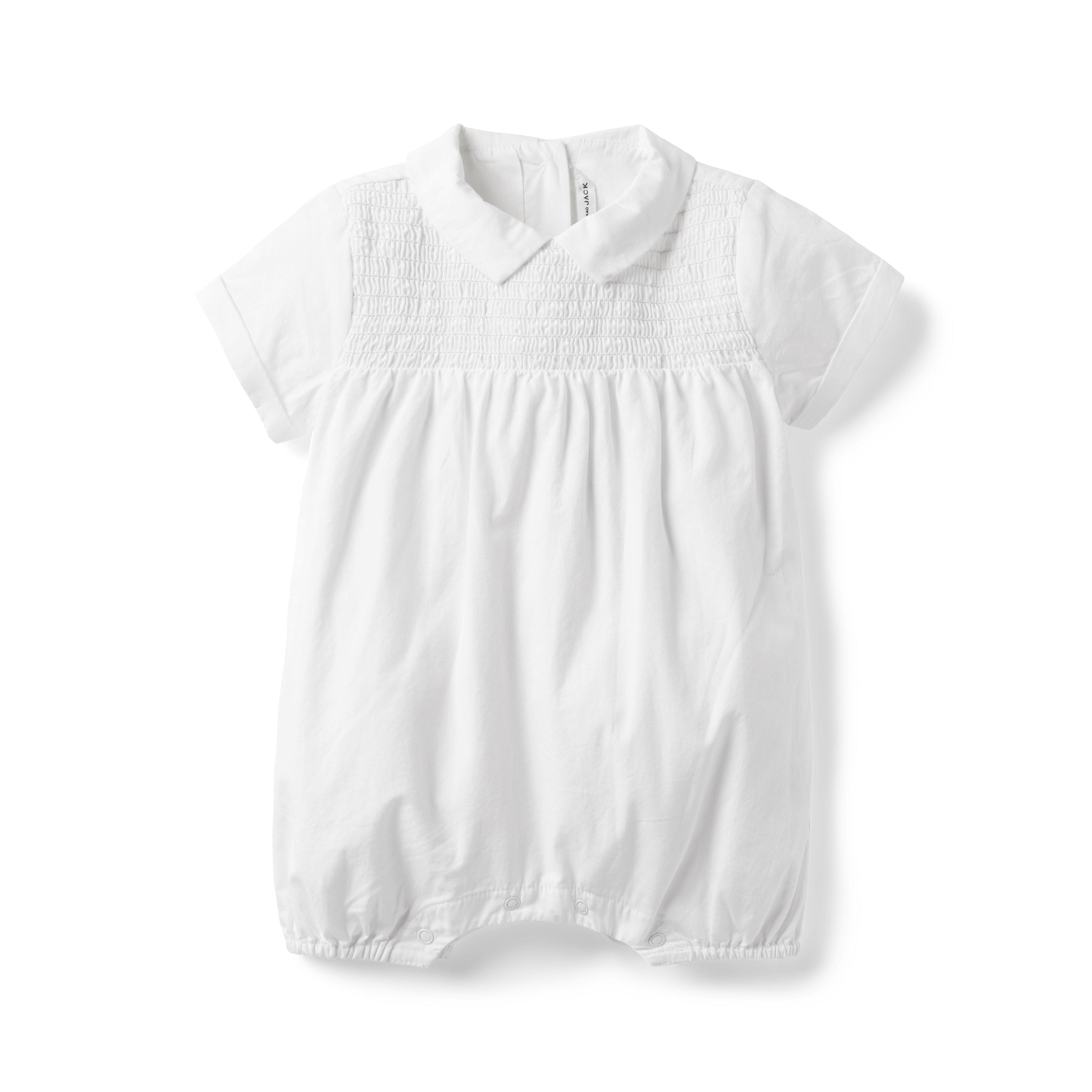 Baby Smocked Poplin Romper image number 0