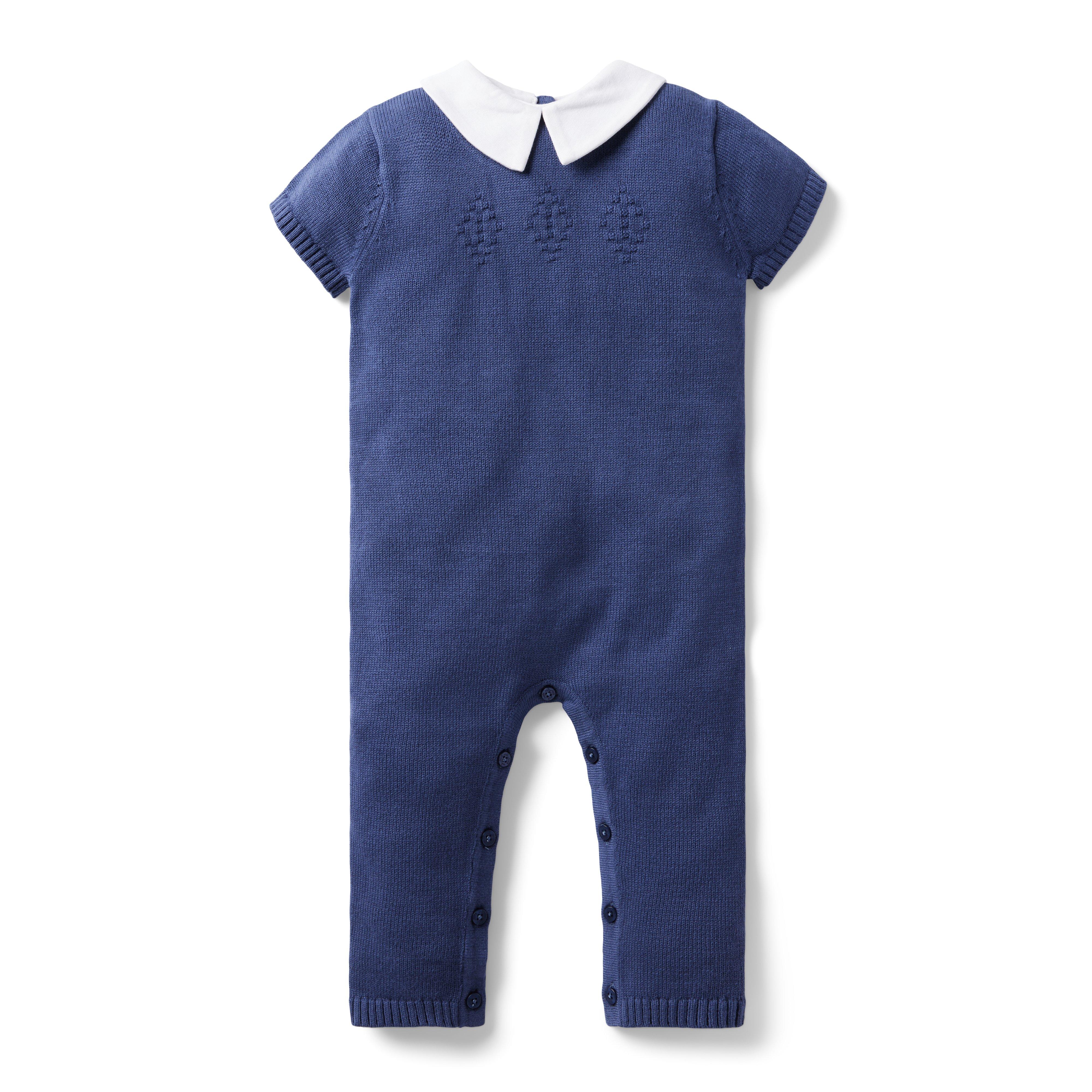 Baby Collared Sweater One-Piece 