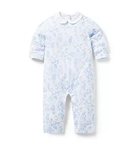 Baby Bunny Toile One-Piece