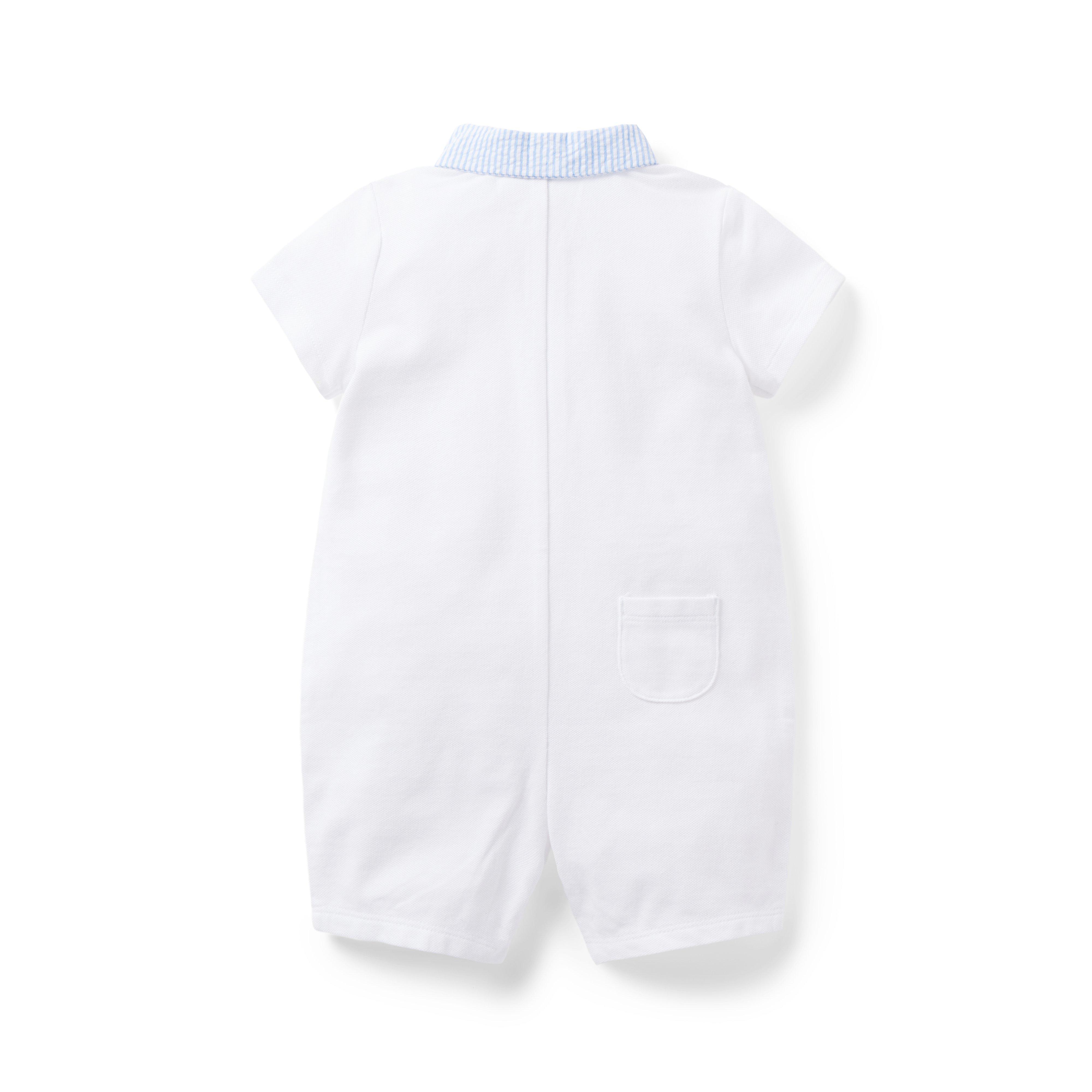 Baby Pique Polo Romper image number 1