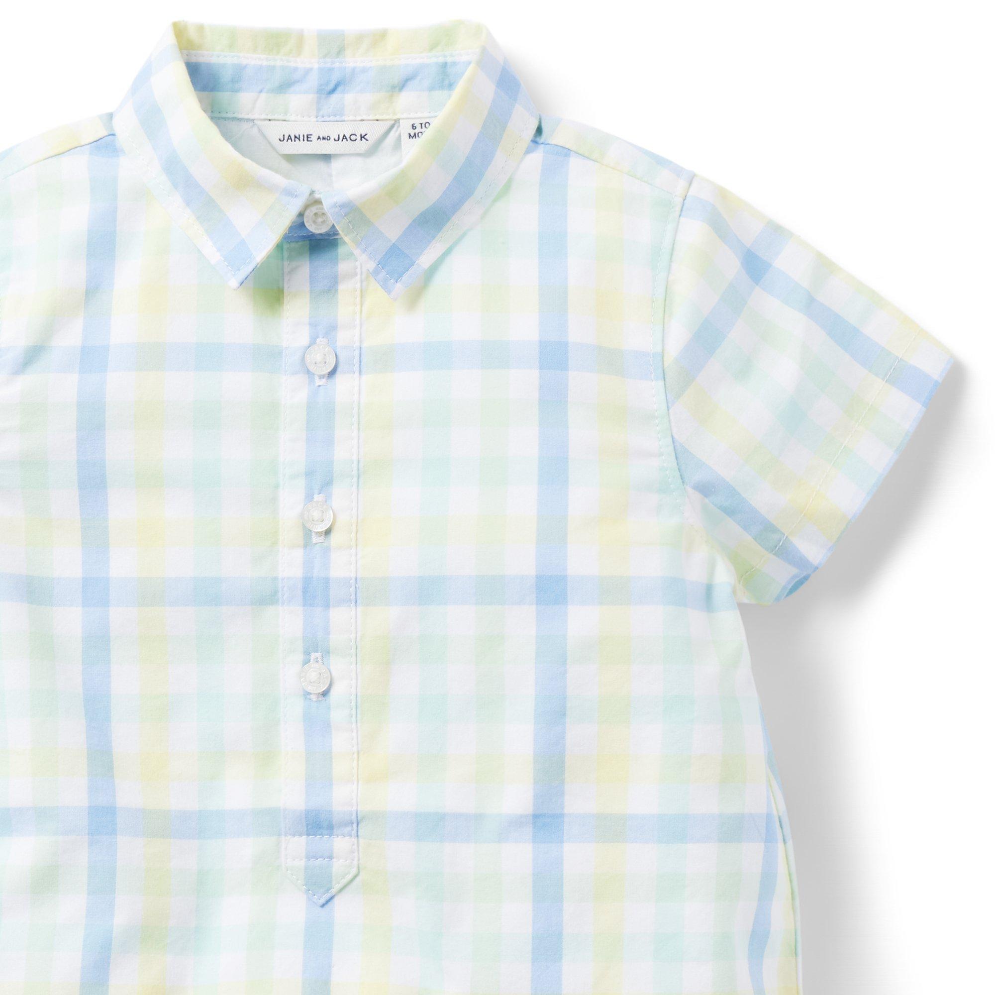 Baby Plaid Poplin Romper image number 3
