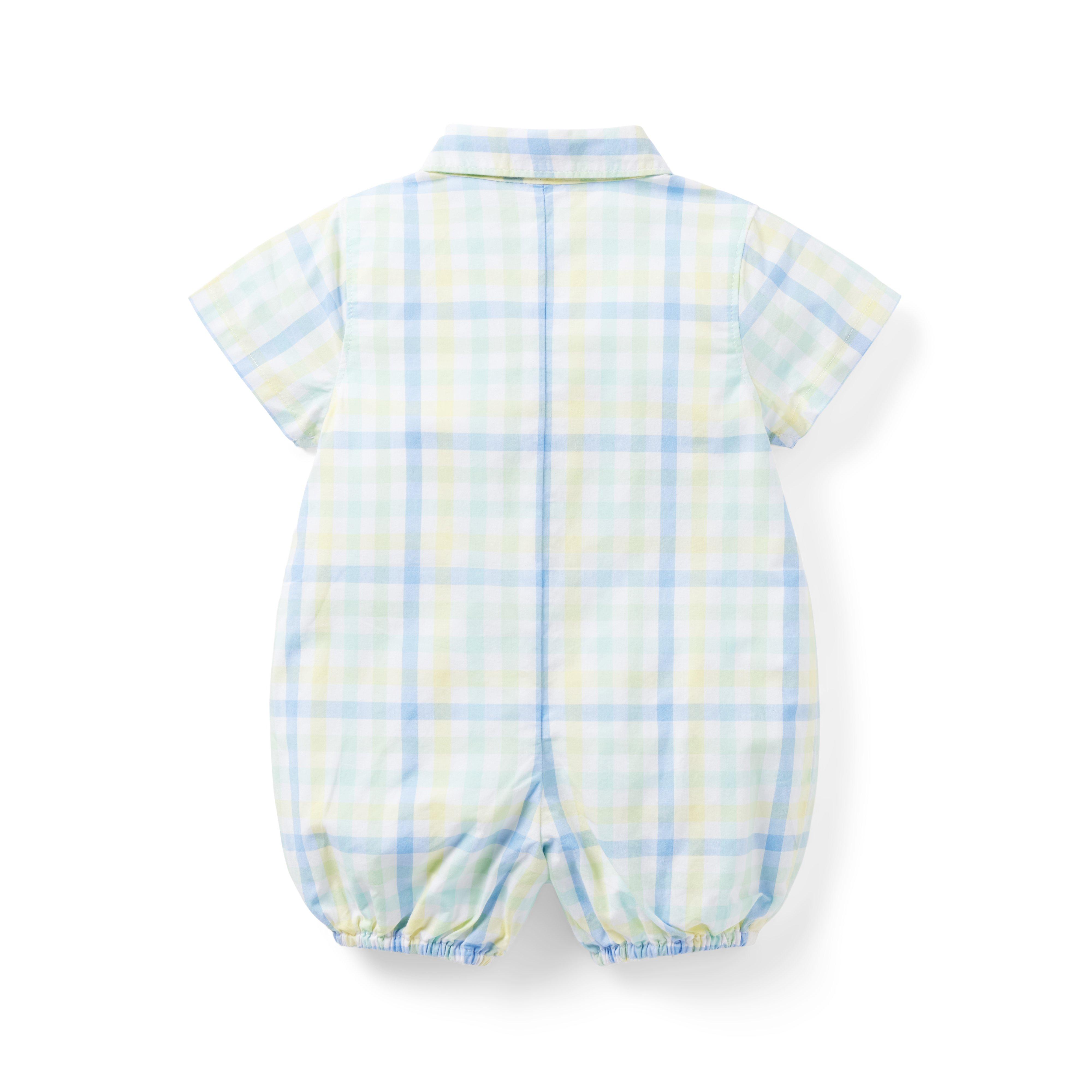 Baby Plaid Poplin Romper image number 2