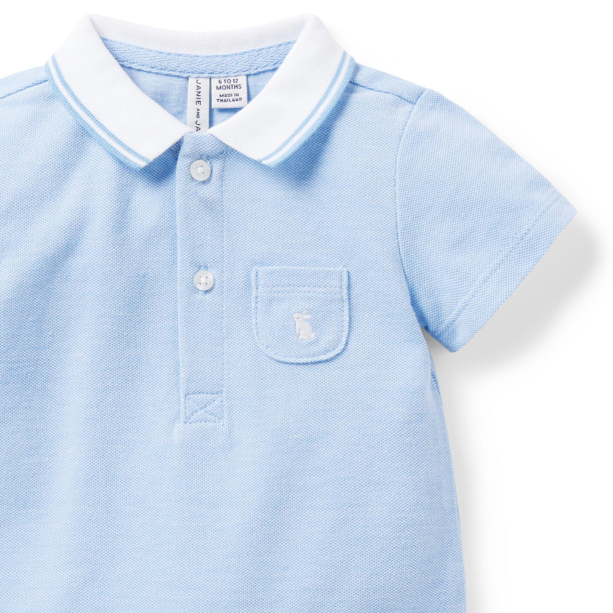Baby Bunny Pique Polo Bodysuit image number 2