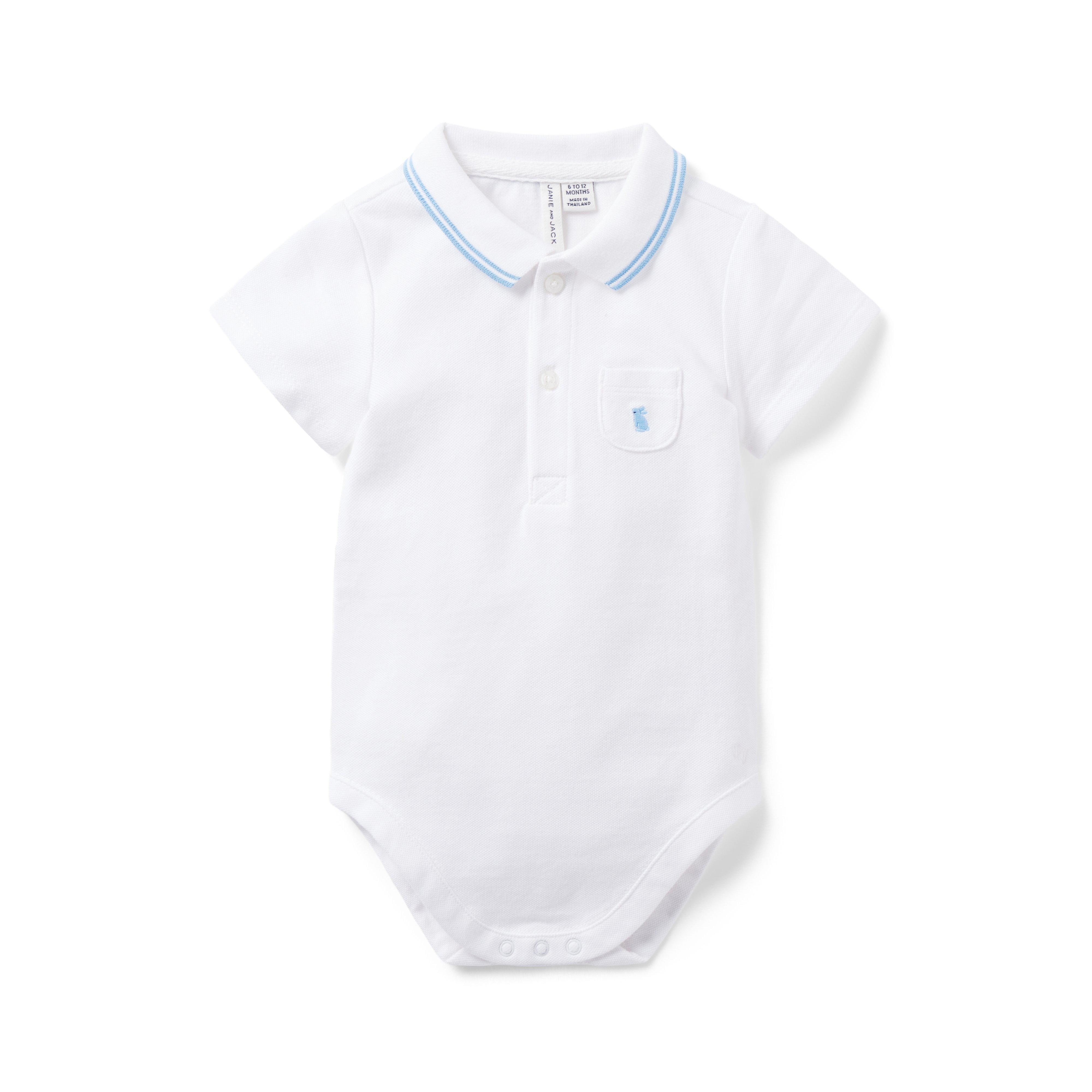 Baby Bunny Pique Polo Bodysuit