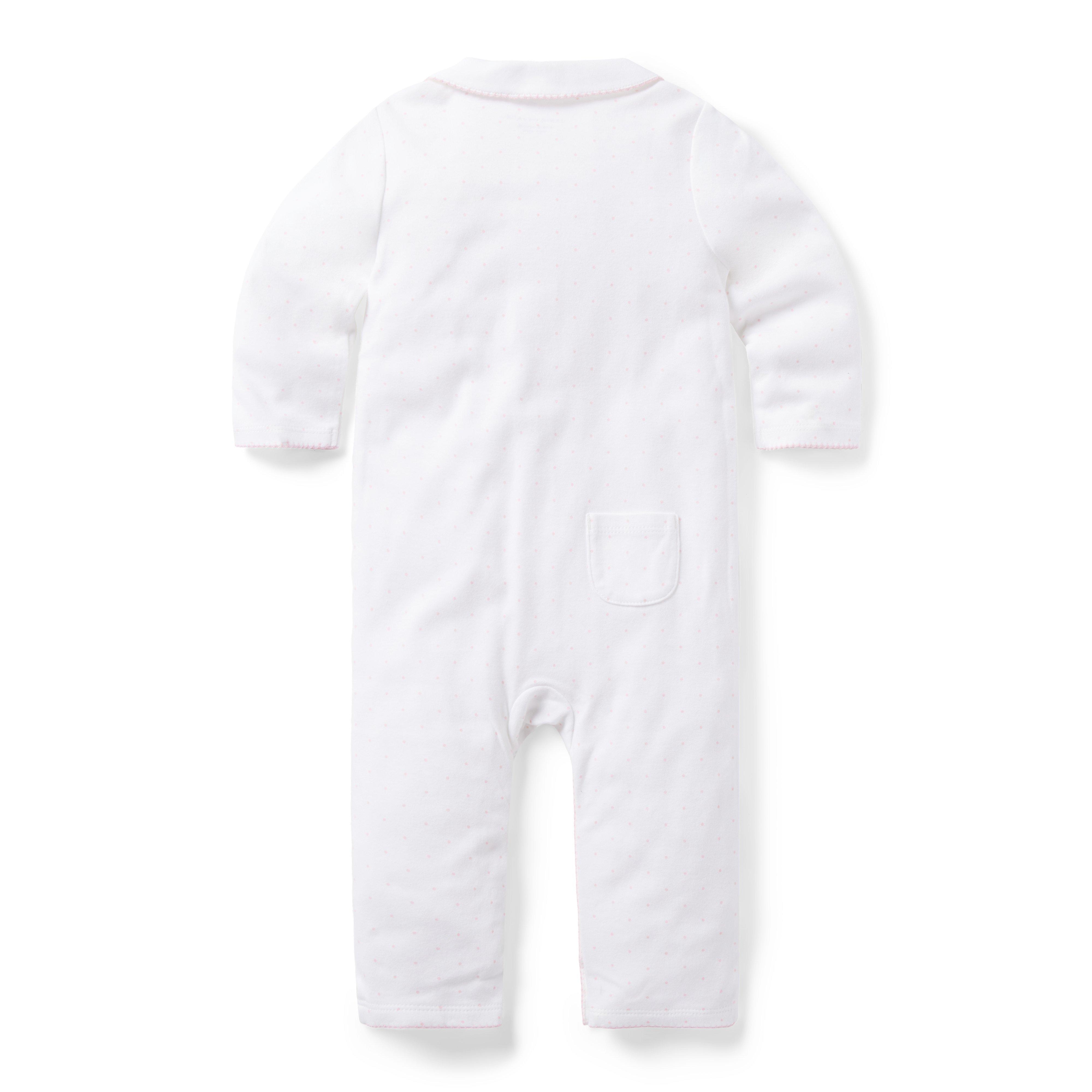 Baby Bunny Collar Dot One-Piece image number 1