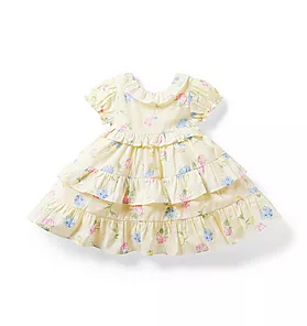Baby Floral Tiered Ruffle Dress