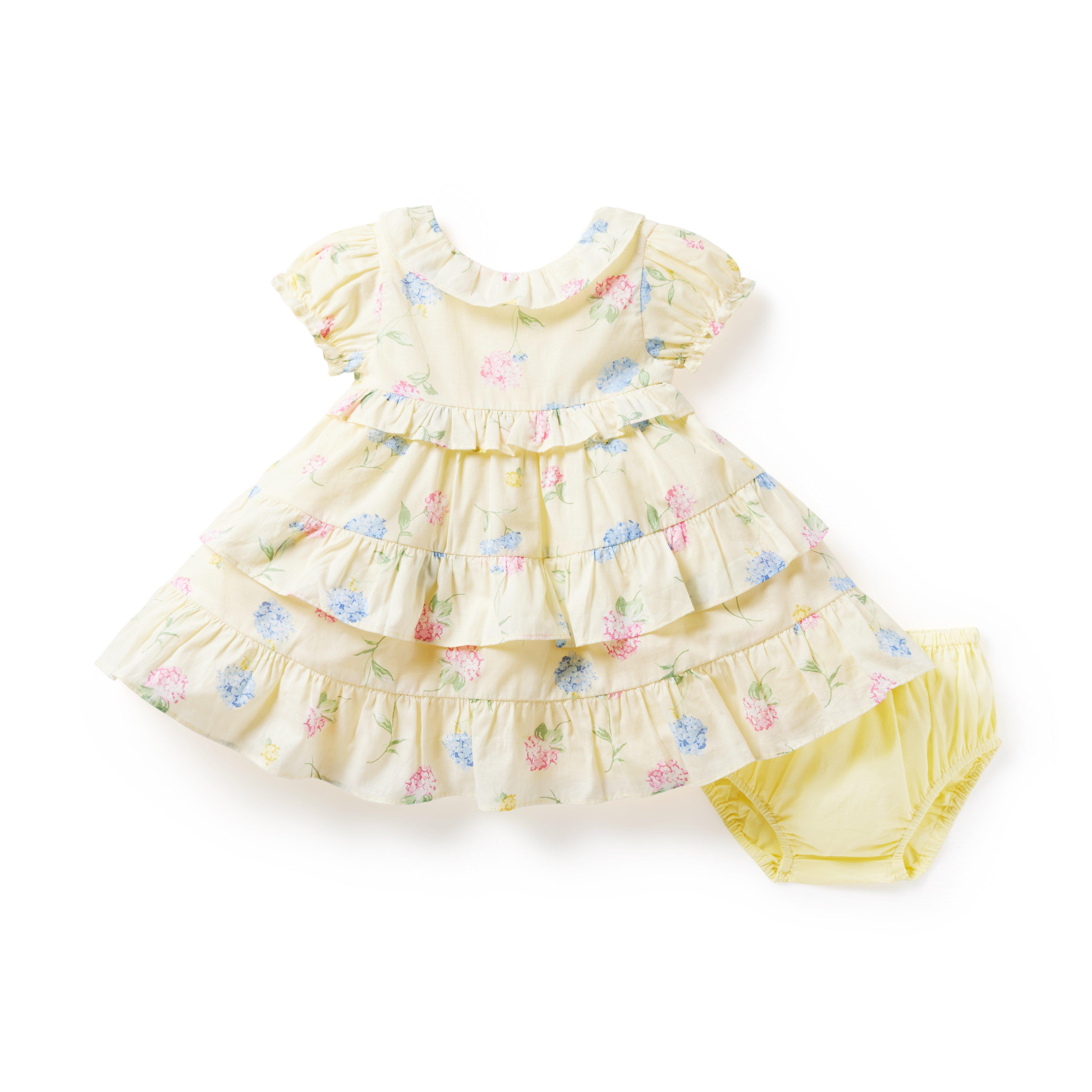 Baby Floral Tiered Ruffle Dress image number 3