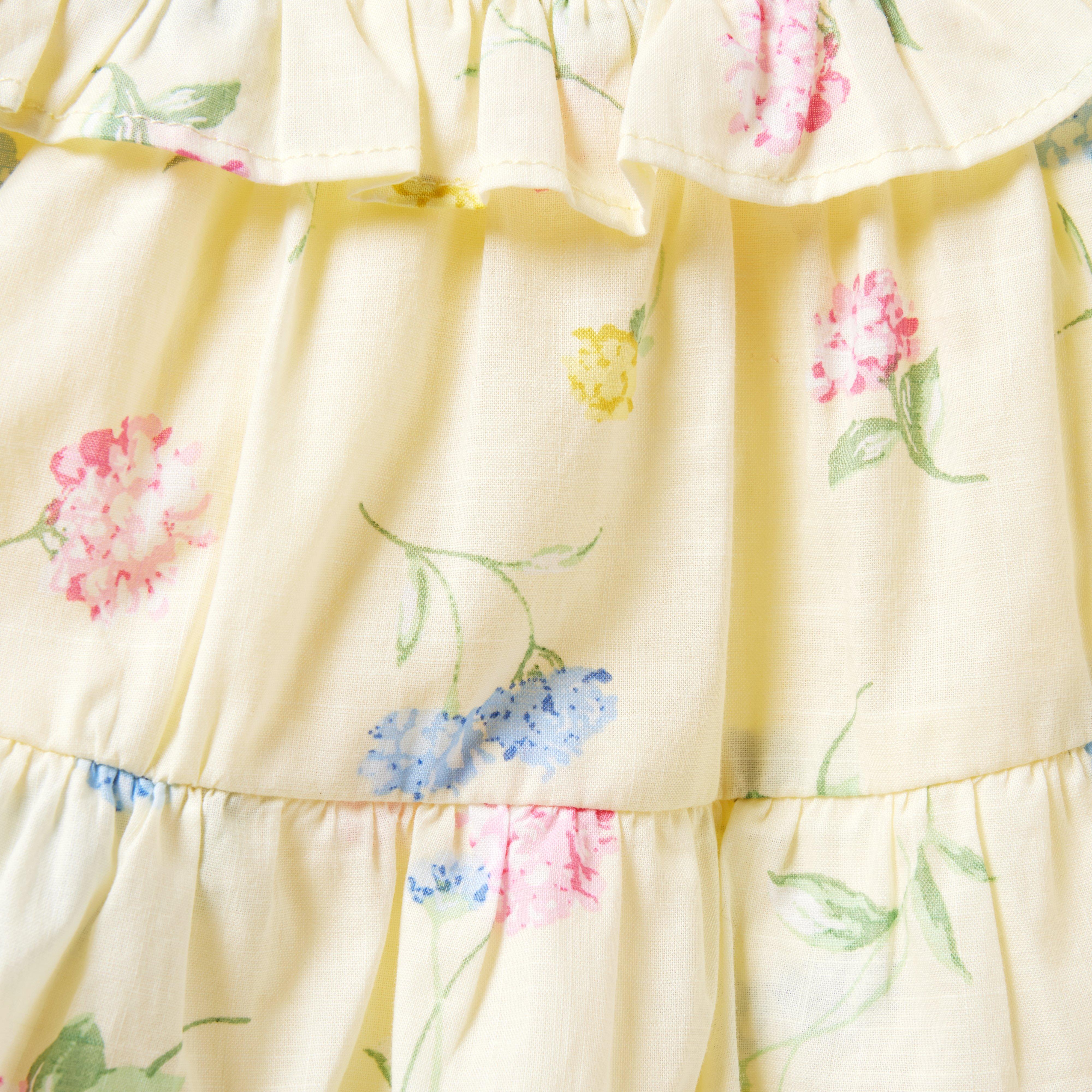 Baby Floral Tiered Ruffle Dress image number 4