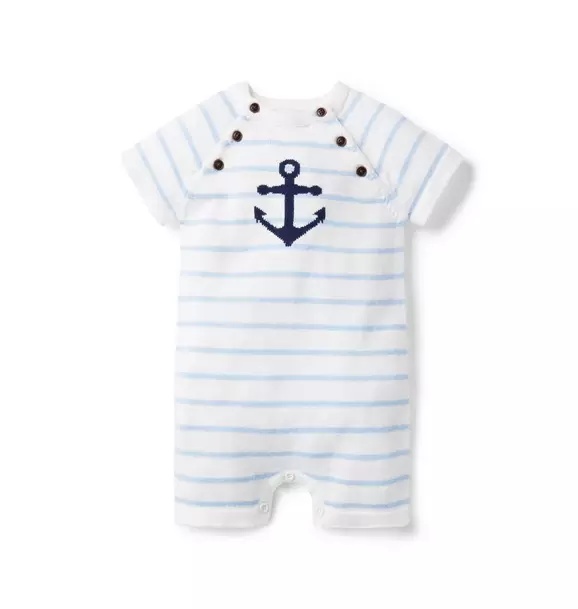 Baby Anchor Sweater Romper