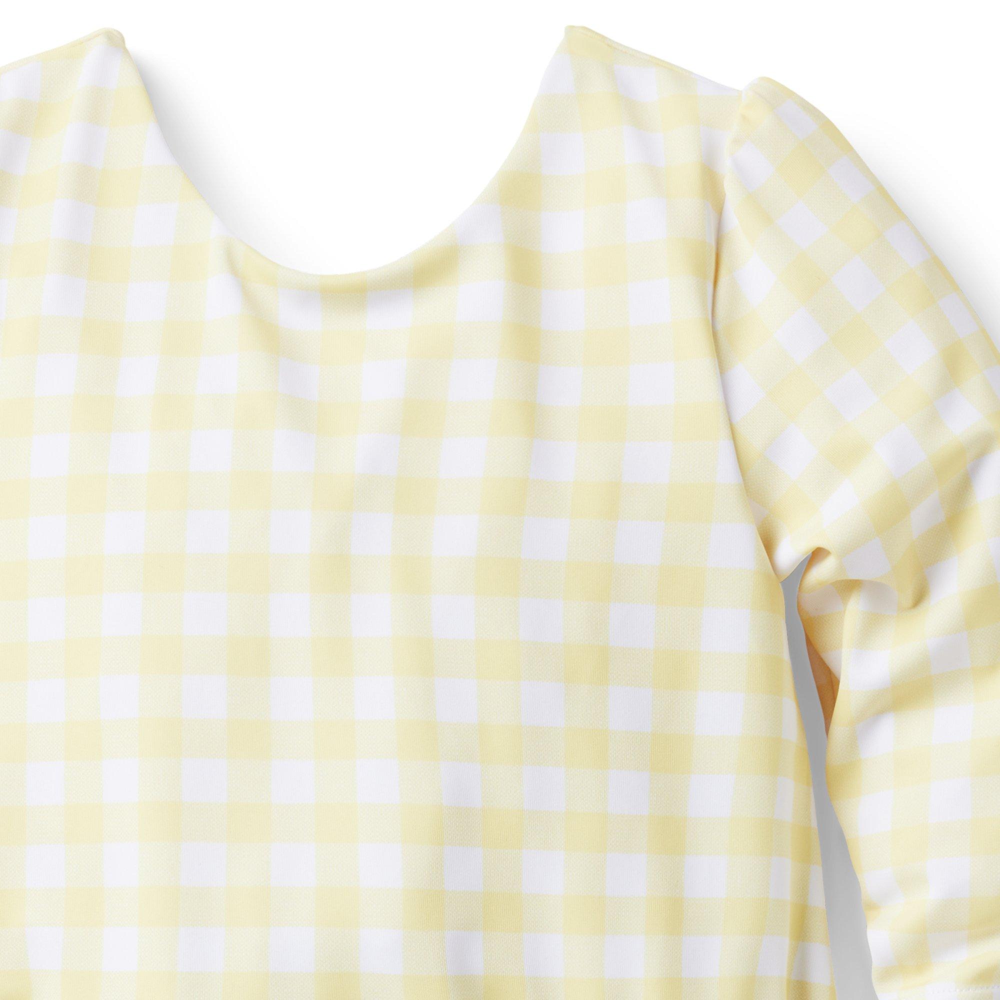 Baby Recycled Gingham Rash Guard Swimsuit image number 2
