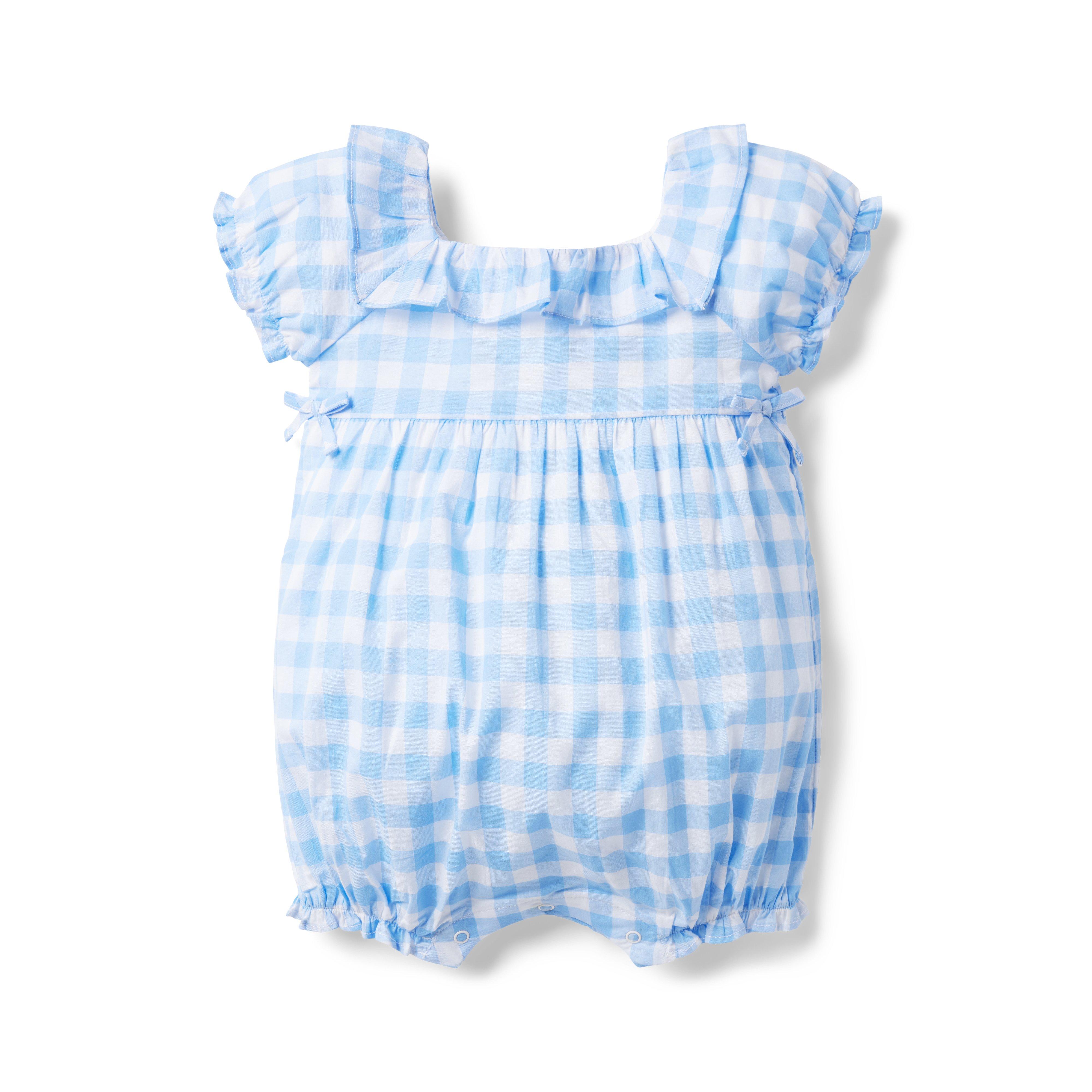 Baby Gingham Ruffle Romper image number 0