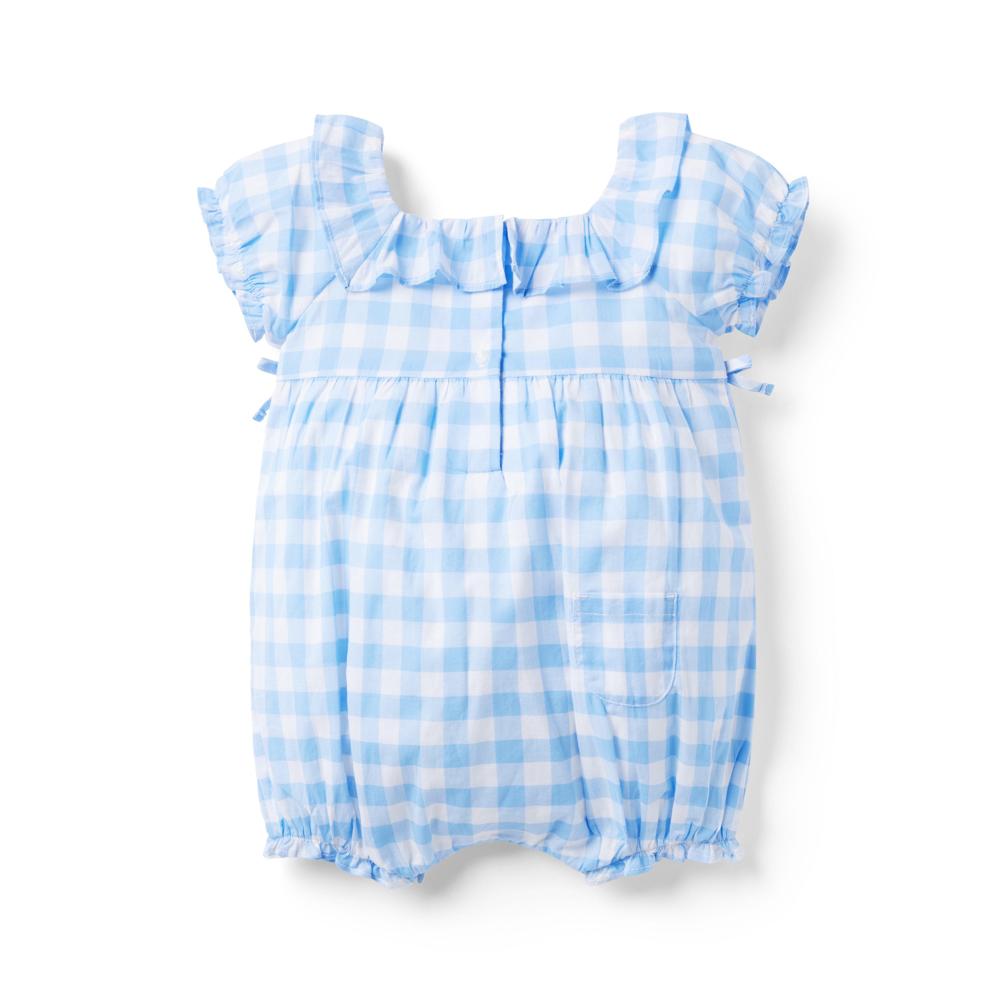 Baby Gingham Ruffle Romper image number 1