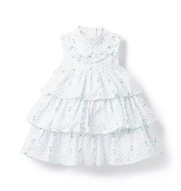 Baby Floral Tiered Ruffle Dress