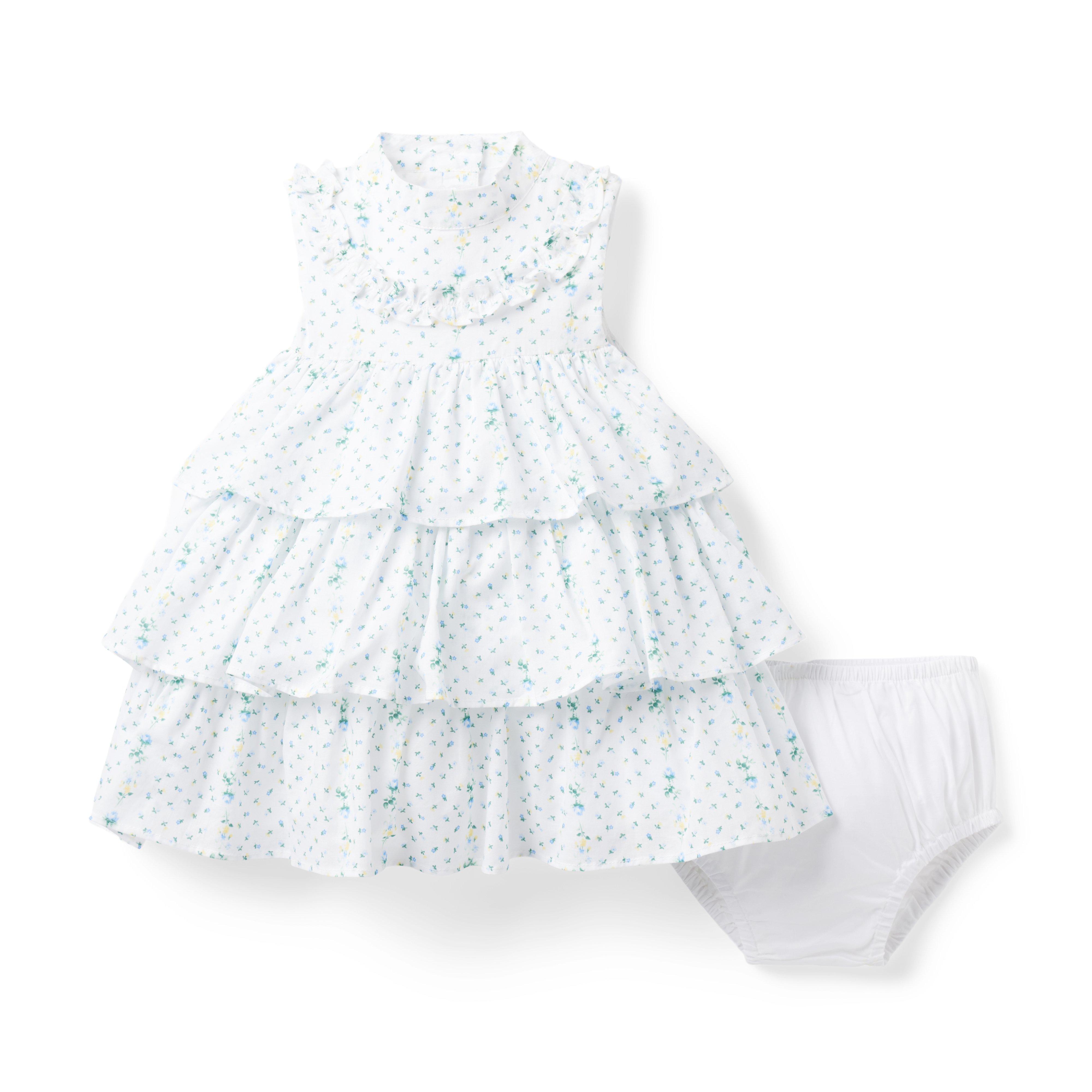Baby Floral Tiered Ruffle Dress image number 2