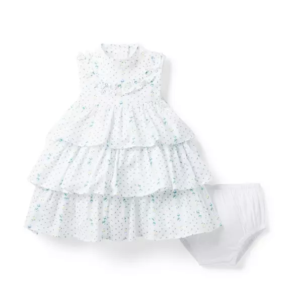 Baby Floral Tiered Ruffle Dress image number 2