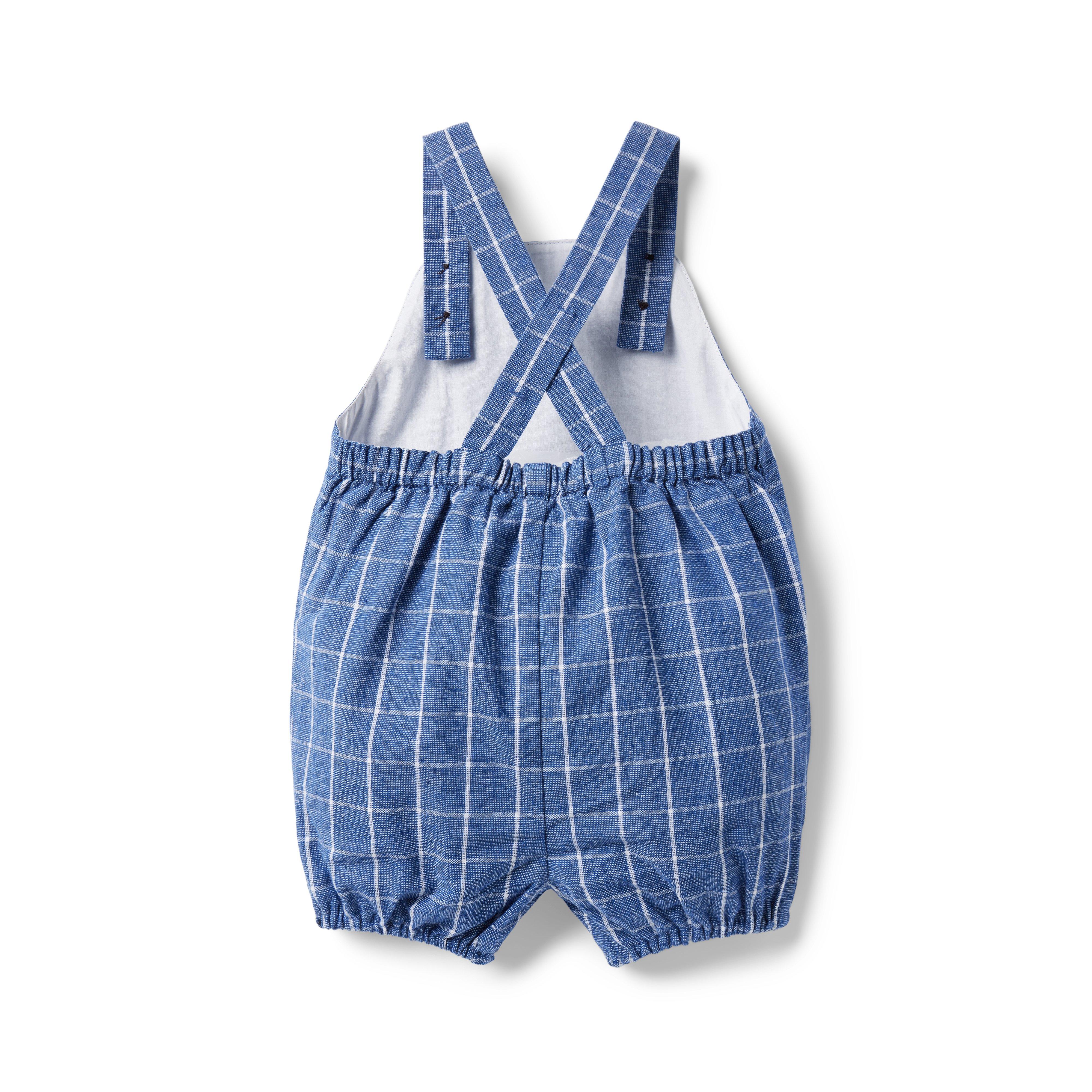 Baby Tattersall Linen-Cotton Overall image number 2